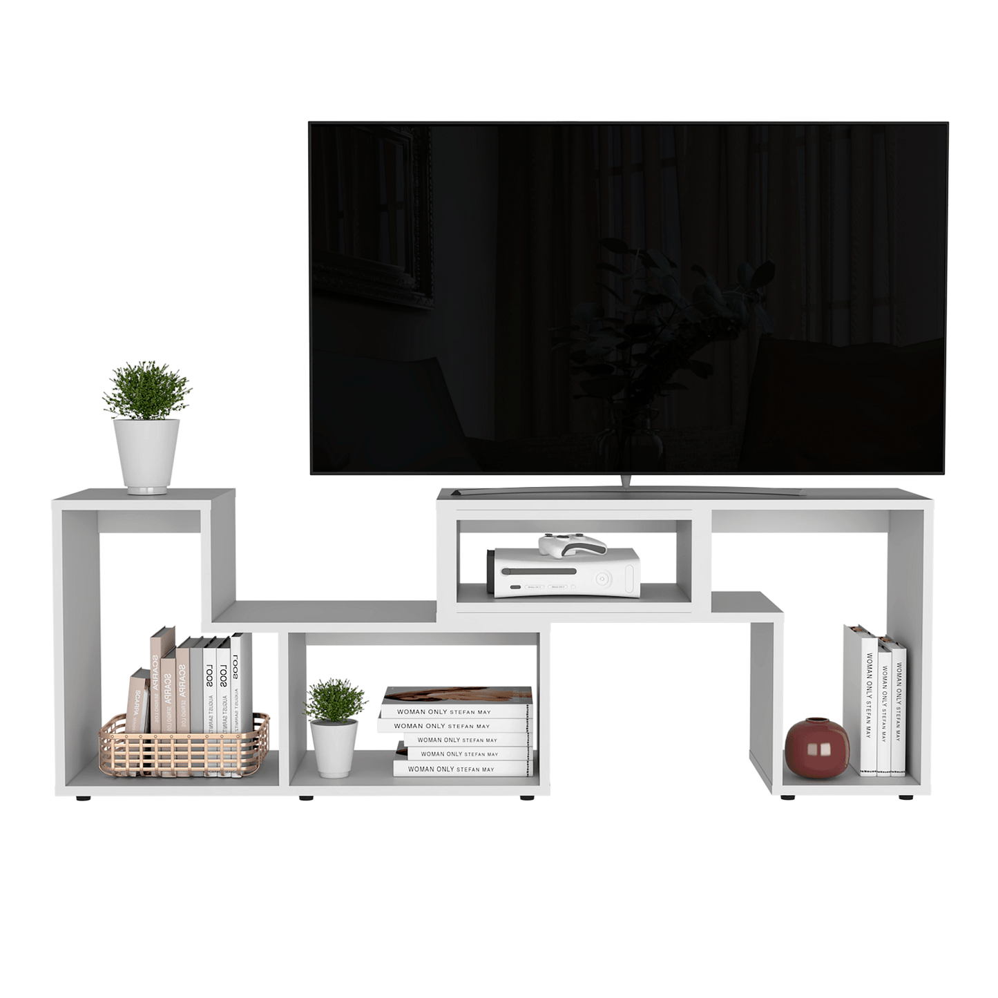Rack Tv Extensible Beijing Rta Blanco