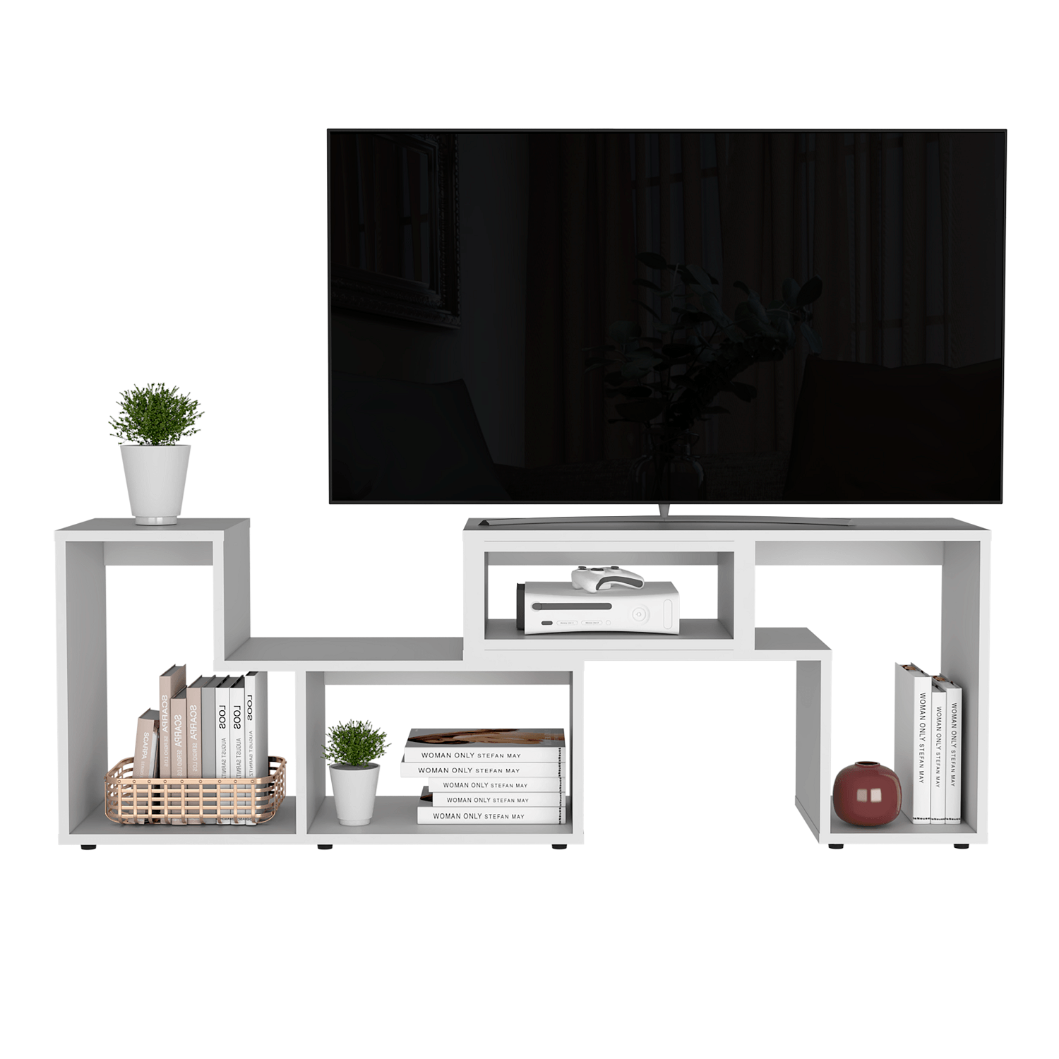Rack Tv Extensible Beijing Rta Blanco