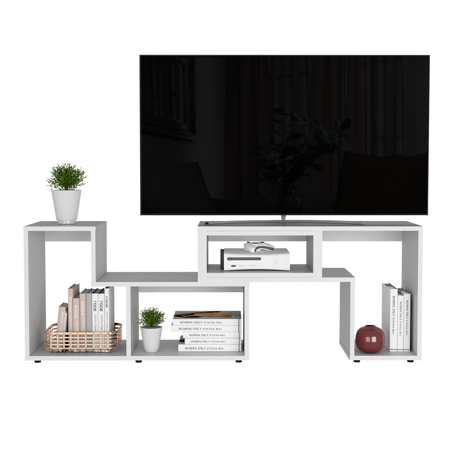Rack Tv Extensible Beijing Rta Blanco