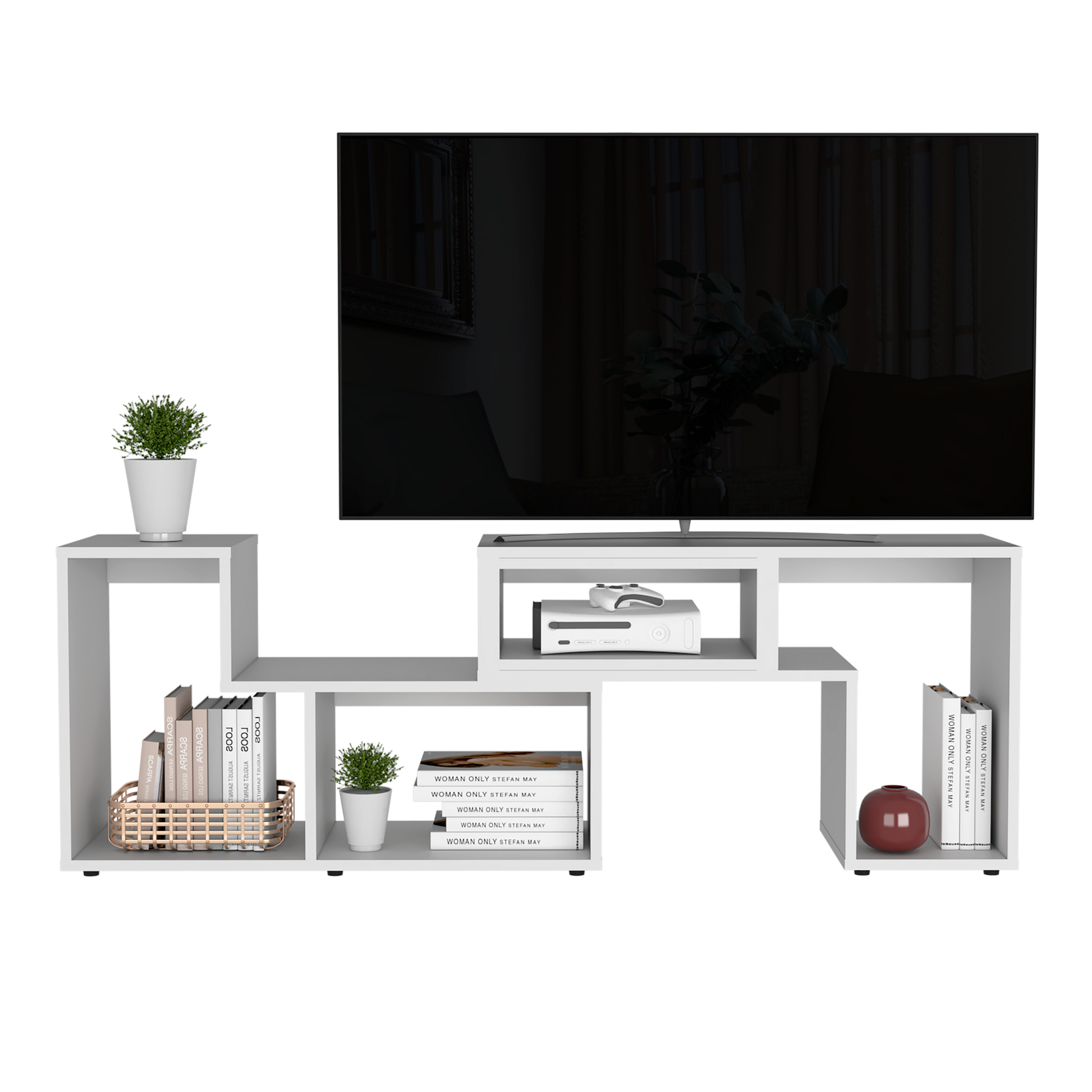 Rack Tv Extensible Beijing Rta Blanco