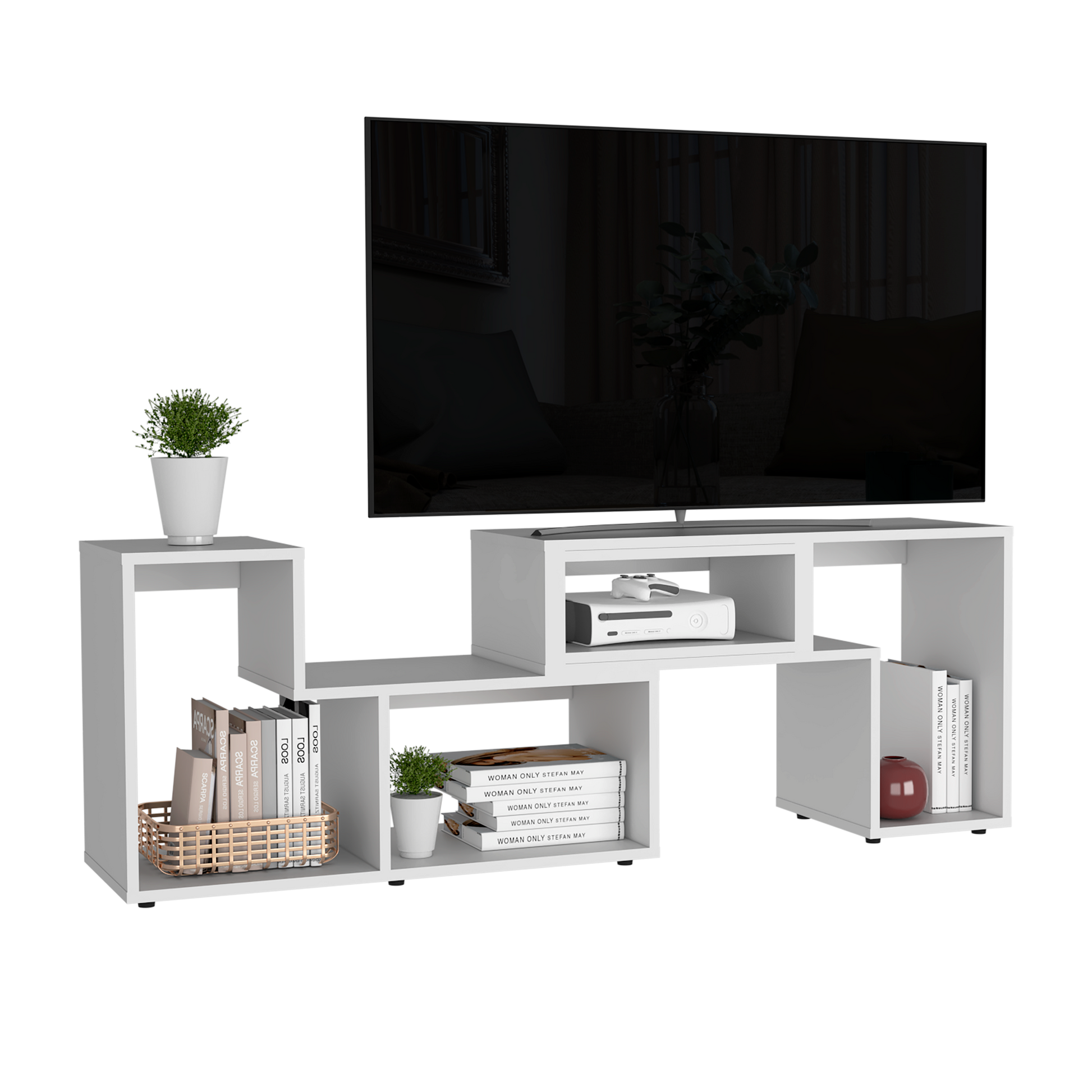 Rack Tv Extensible Beijing Rta Blanco