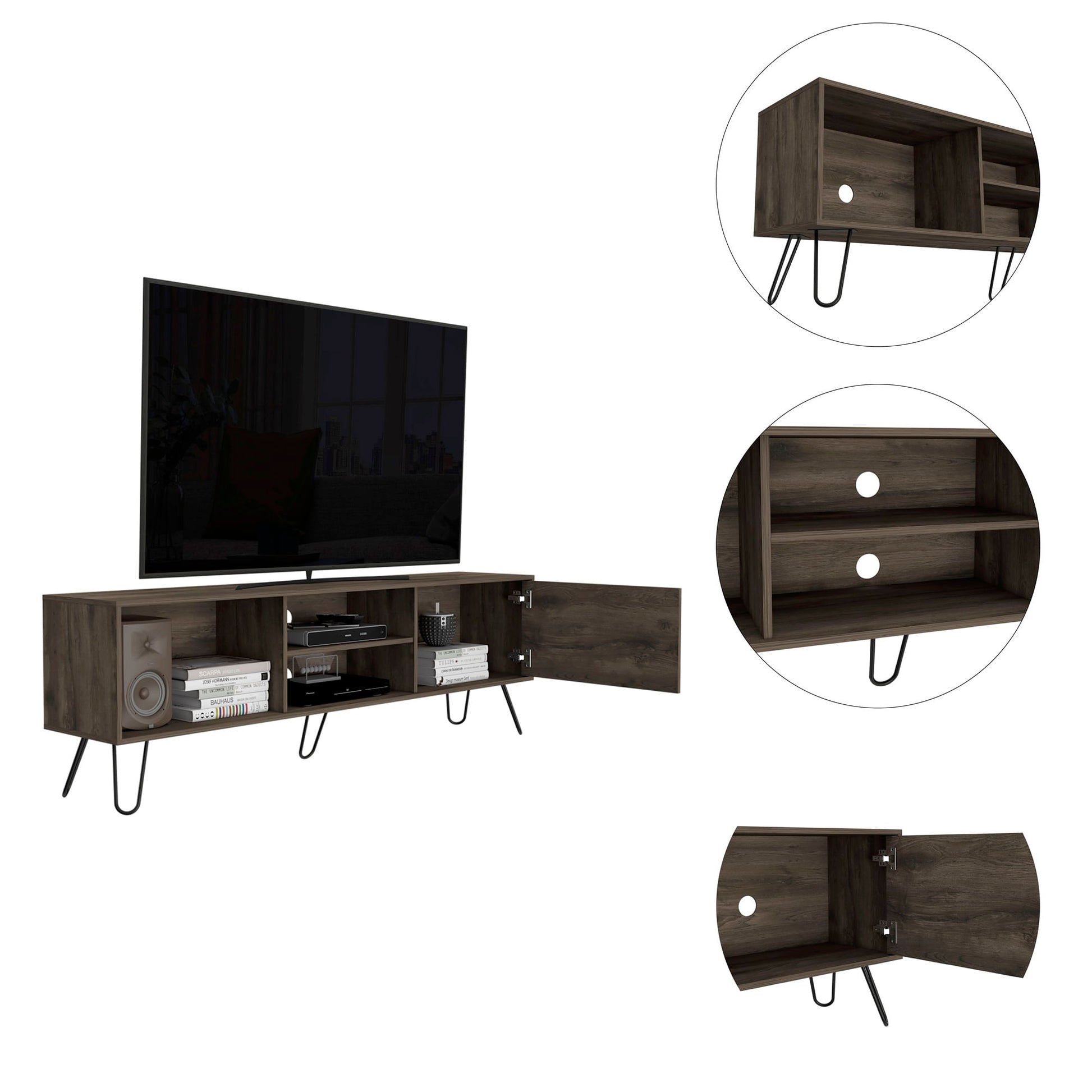 Mueble Para Tv 70'' Z 180 Andorra Bellota