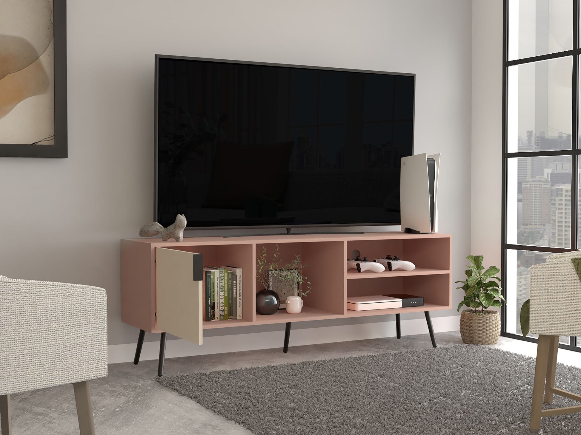 Rack Para Tv 65'' Vulcan 58X160 Rta Arupo Toquilla