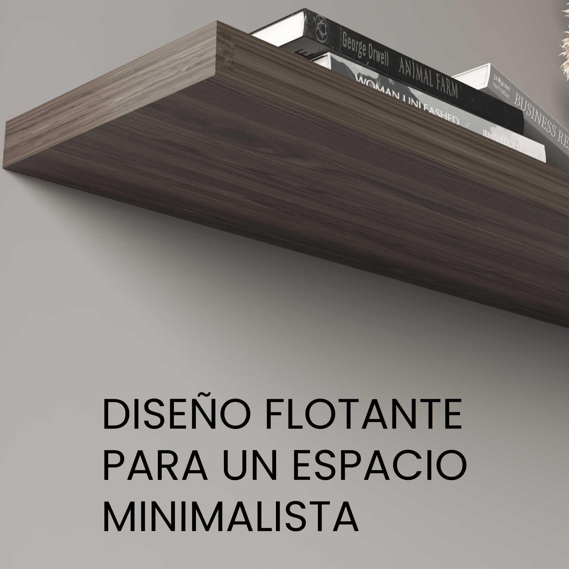 Repisa Flotante 120 X 25 Rta Coñac