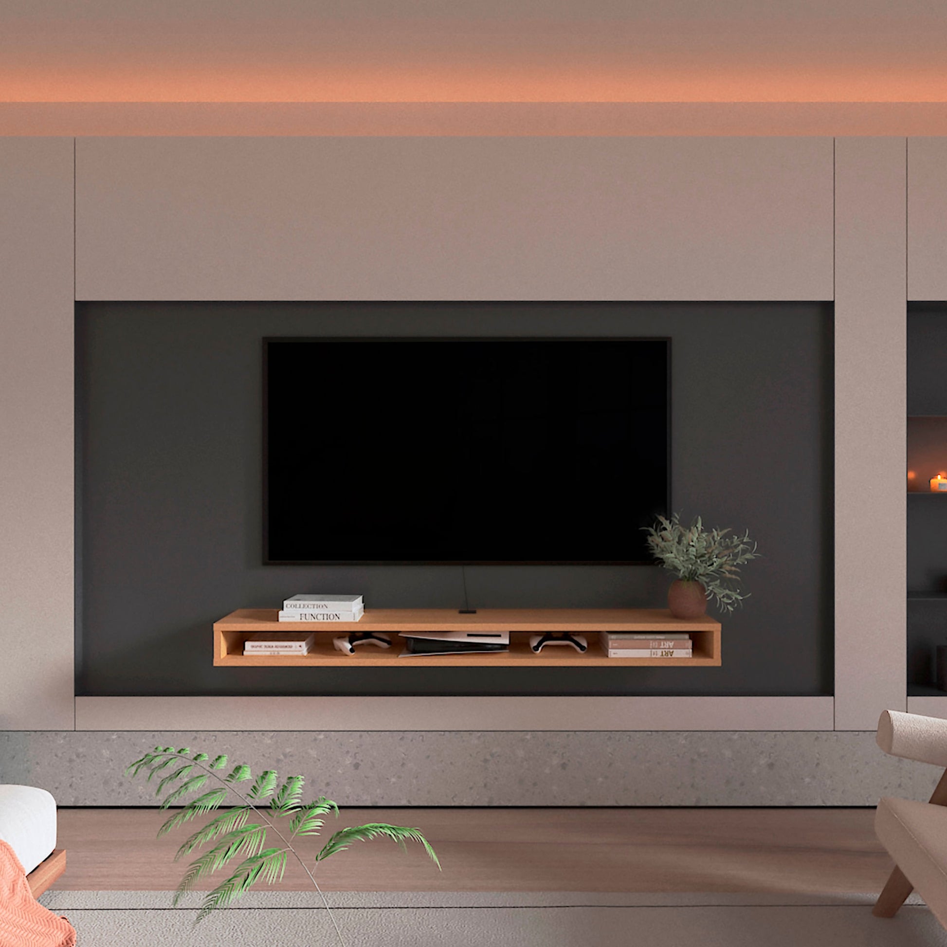 Rack Flotante Luft 15X180X29 Rta Fresno Eu