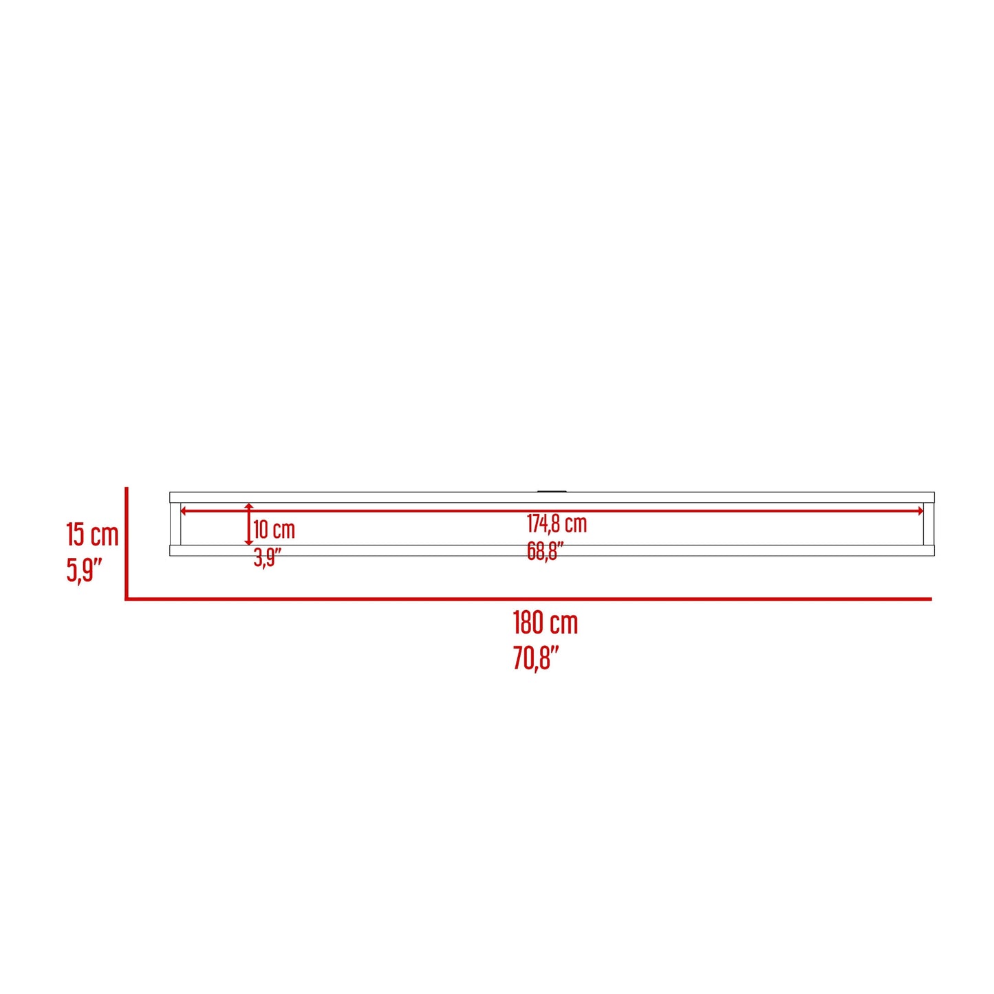 Rack Flotante Luft 15X180X29 Rta Fresno Eu