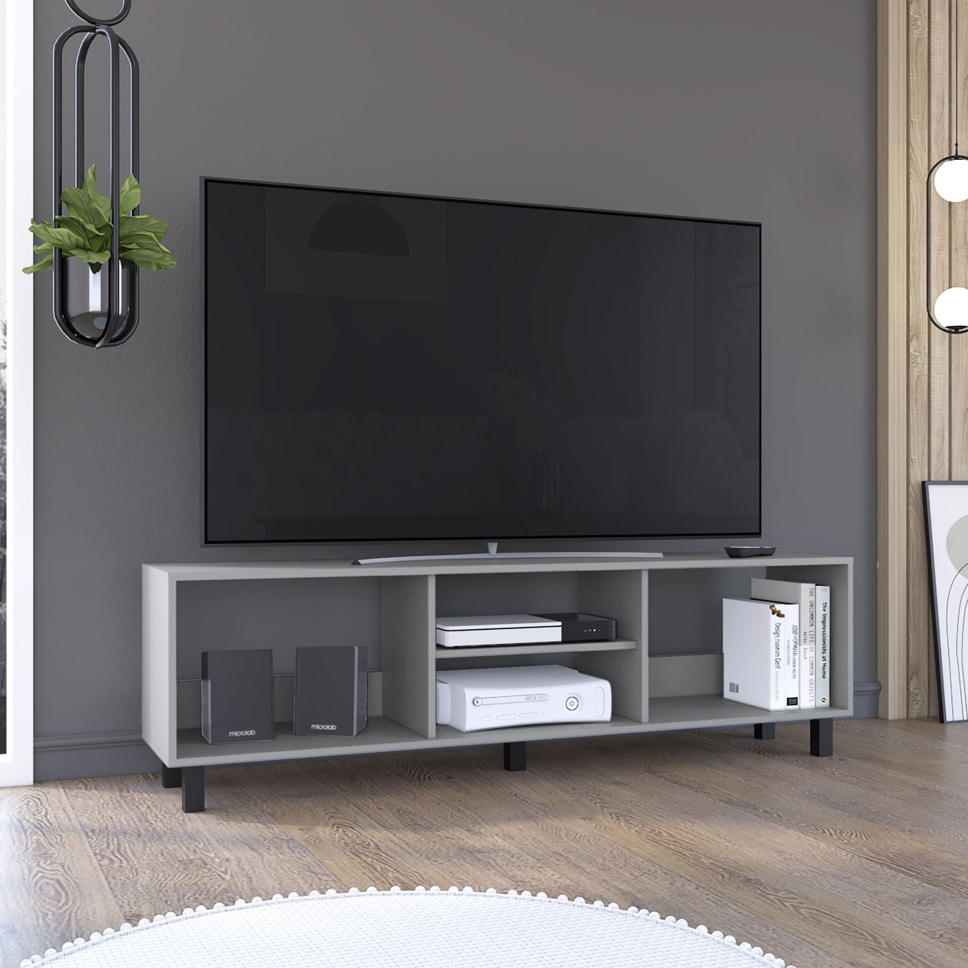 Rack Para Tv 70'' Tunez 160 Rta Gris