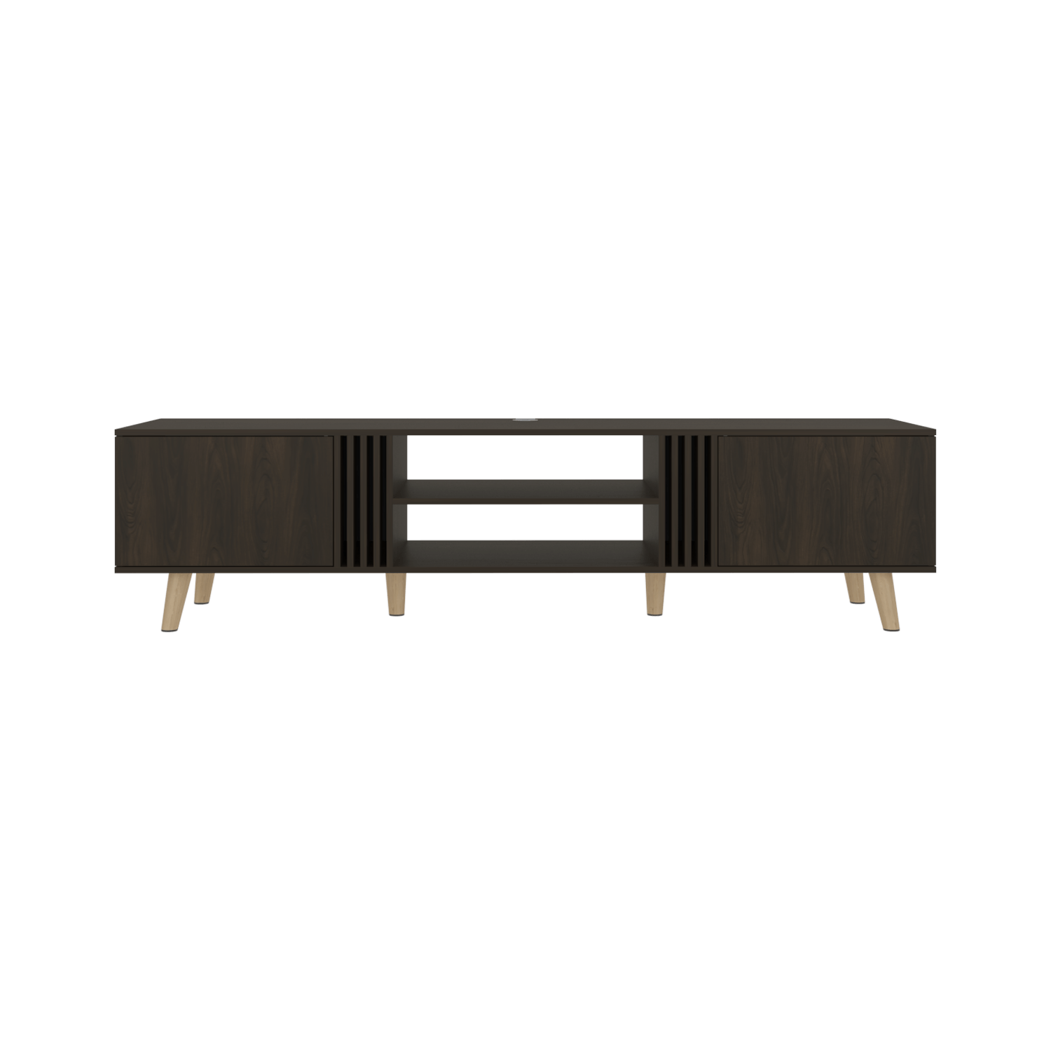 Rack Para Tv 75 Shawnee 50X200X50 Rta Nogal Eu"