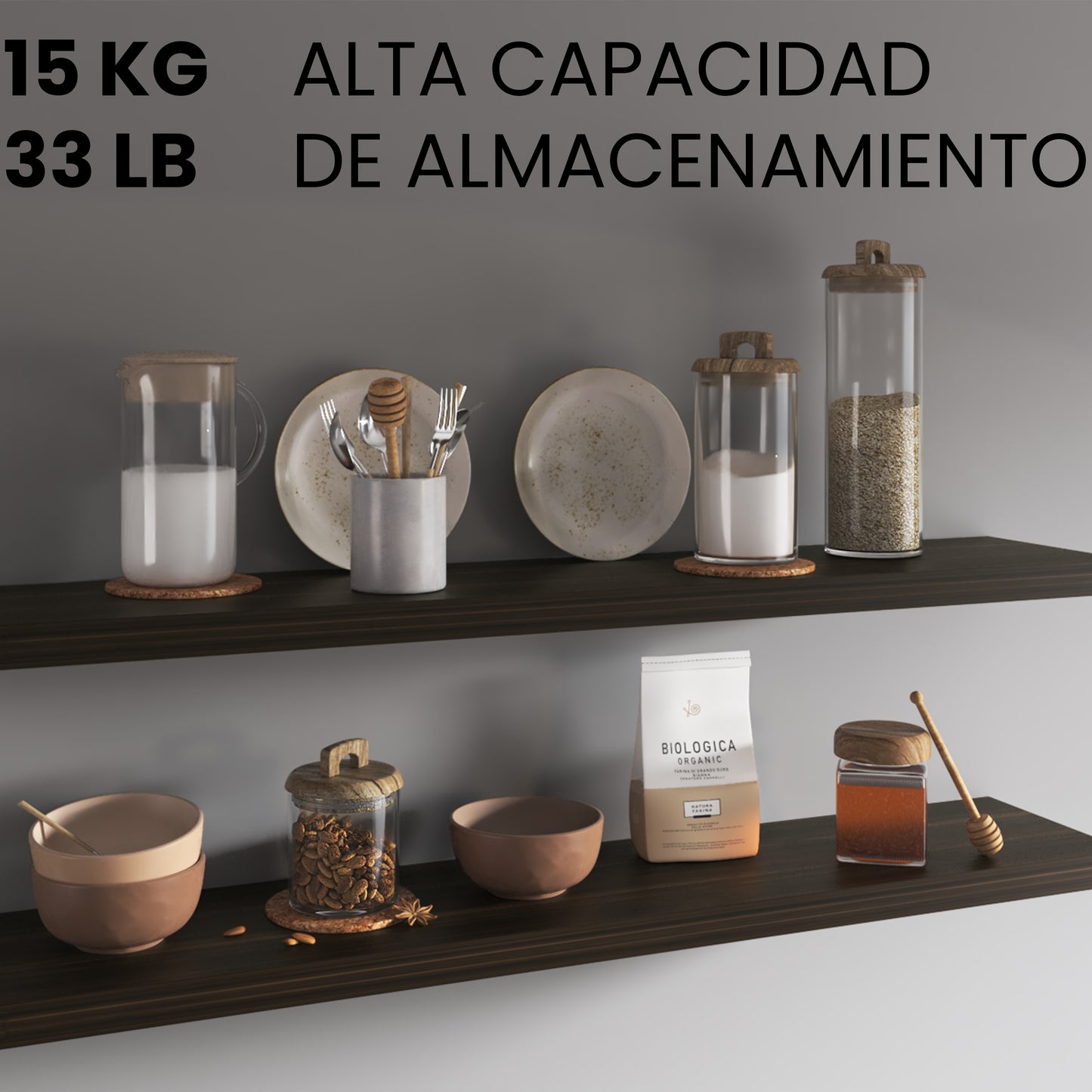 Repisa Flotante 120 X 25 Rta Habano