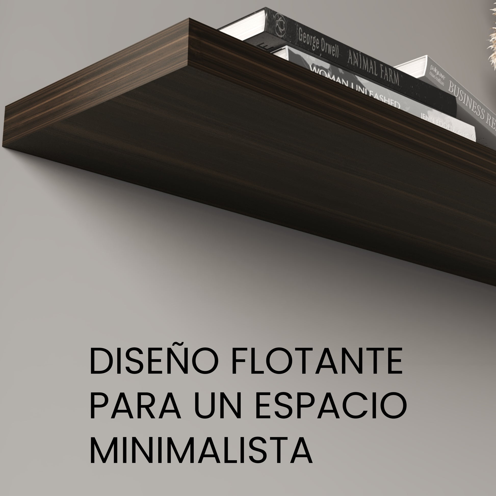 Repisa Flotante 120 X 25 Rta Habano