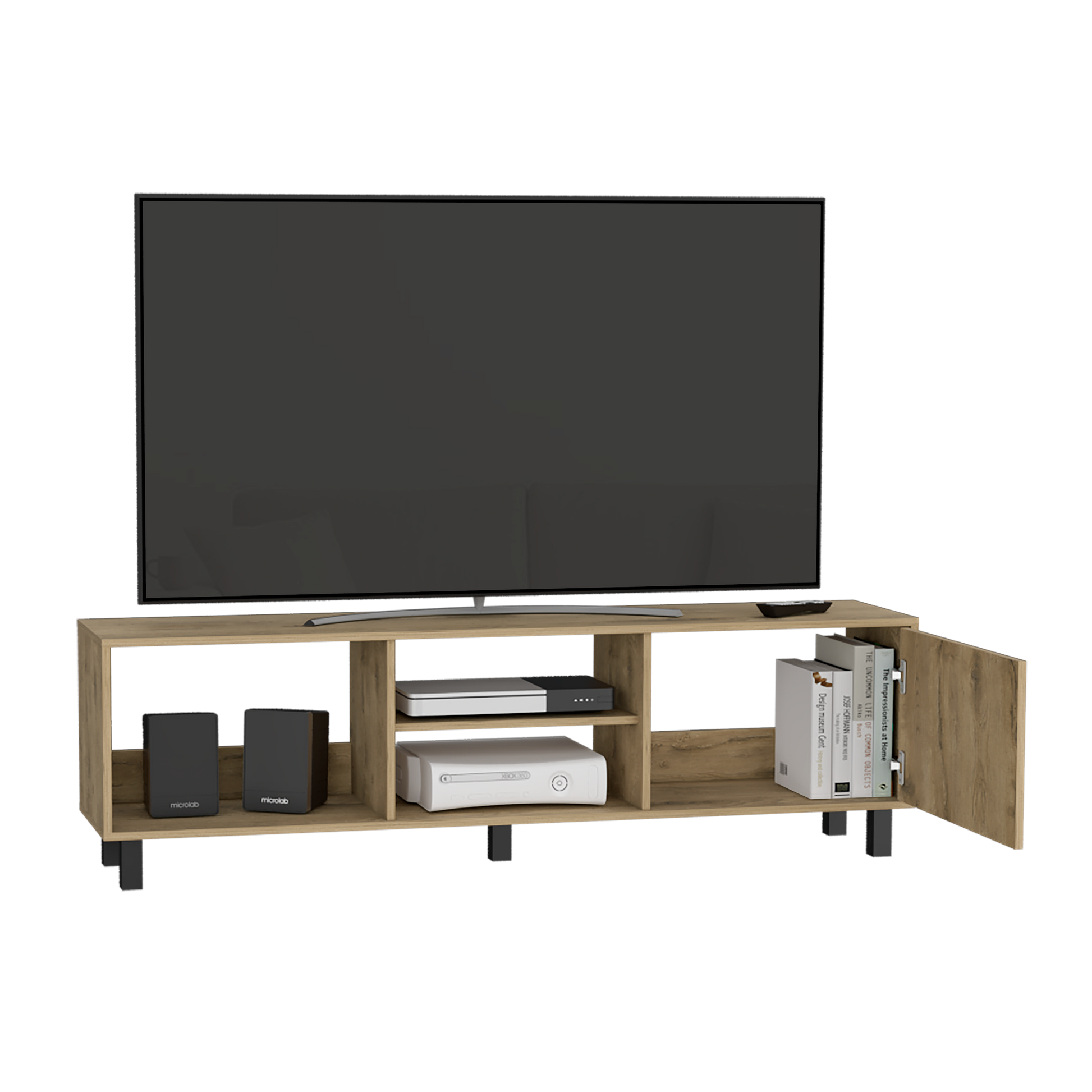Rack Para Tv 70'' Tunez Plus Finlandek Macadamia