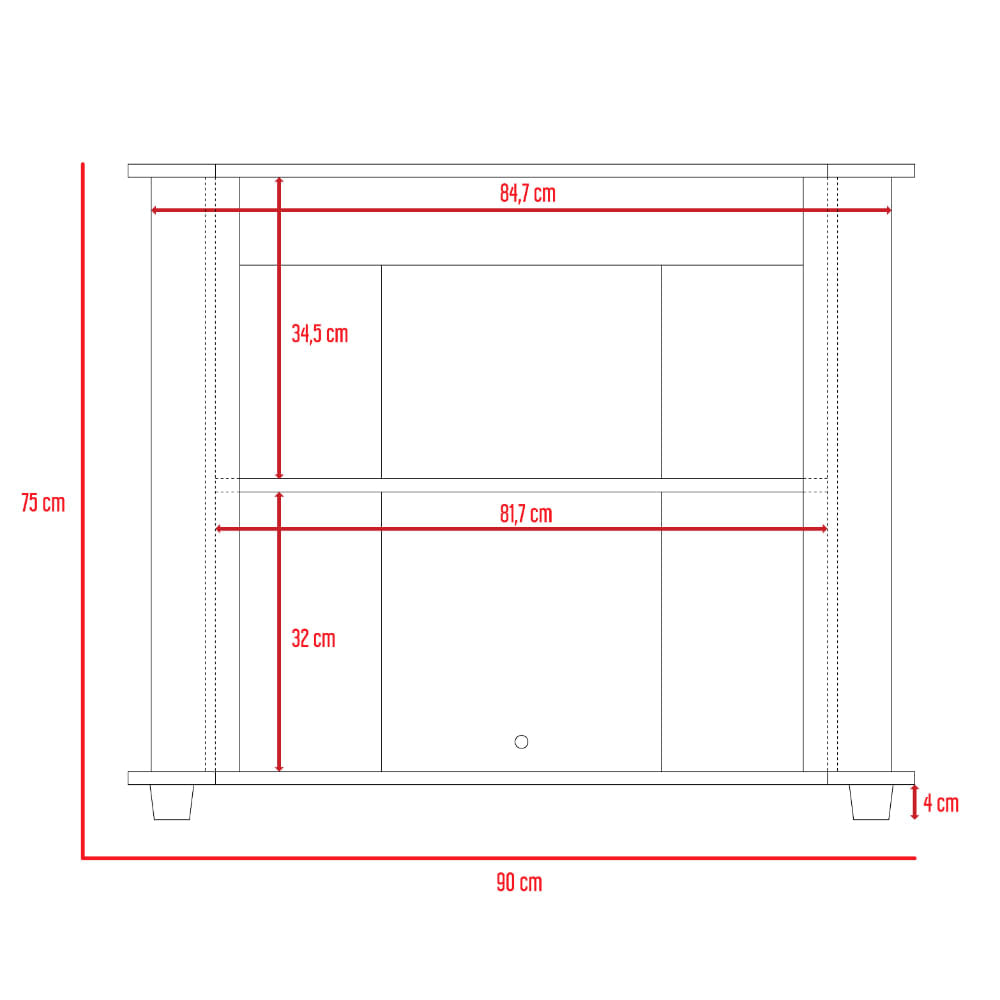 Rack Para Tv Maori Rovere