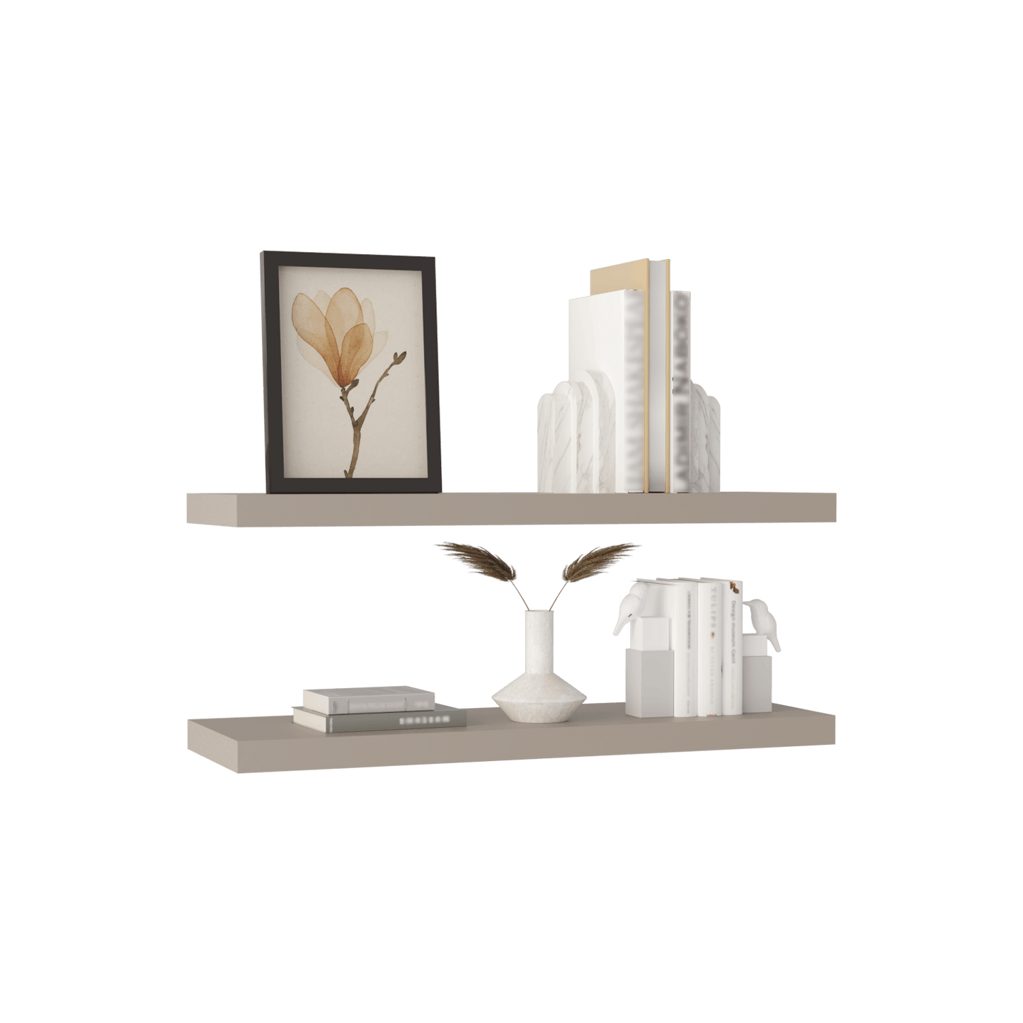 Repisa Flotante 3X80X24 Rta Taupe Zf