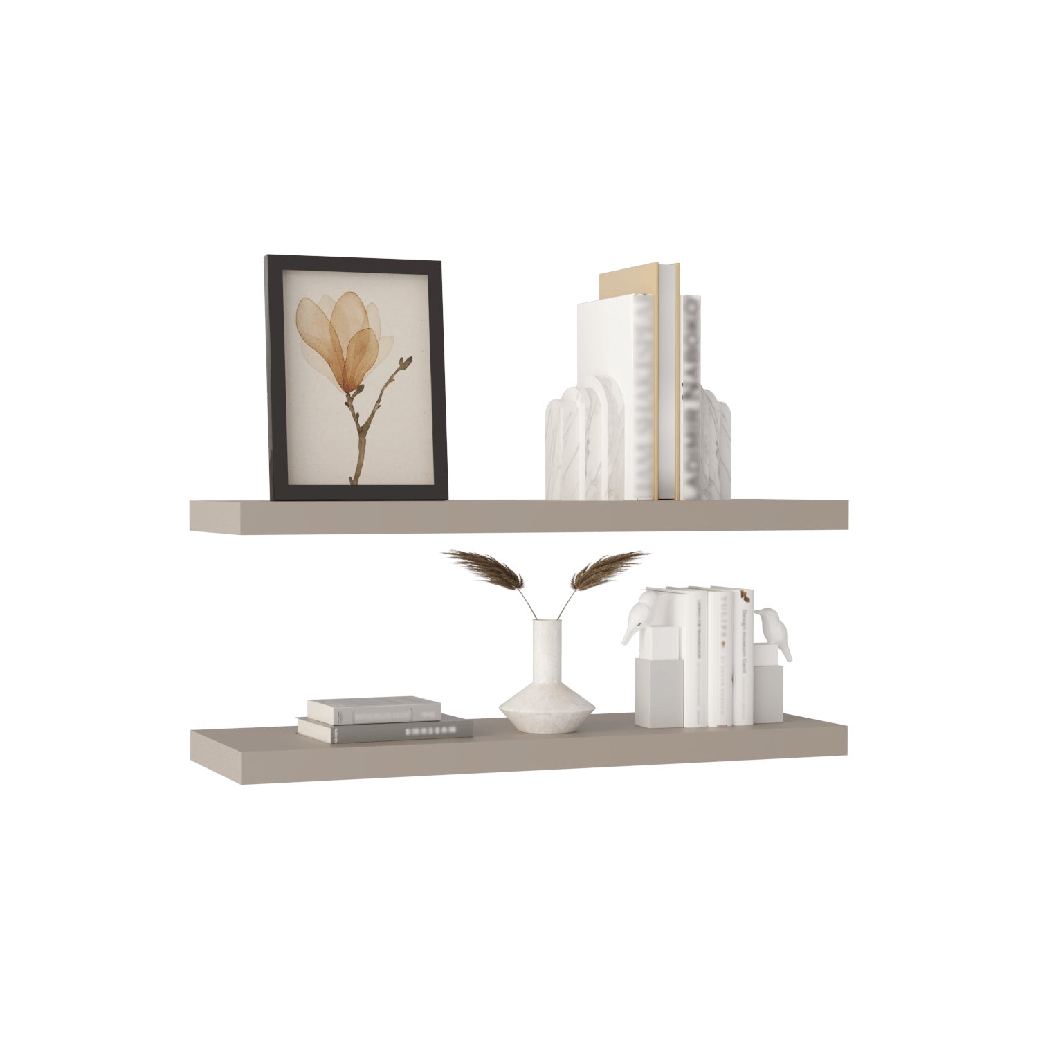 Repisa Flotante 3X80X24 Rta Taupe Zf