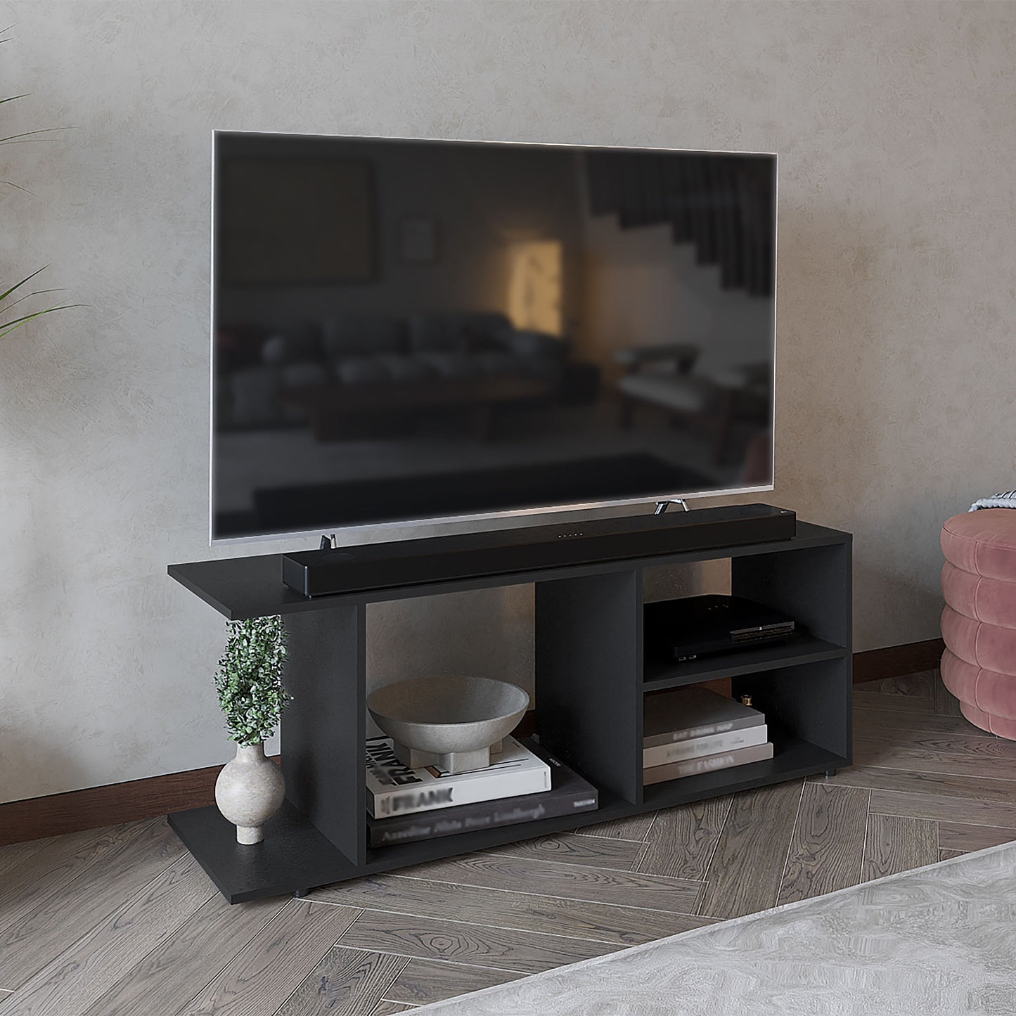 Rack De Tv 50'' Goodwood 45X120X34 Rta Wengue Zf