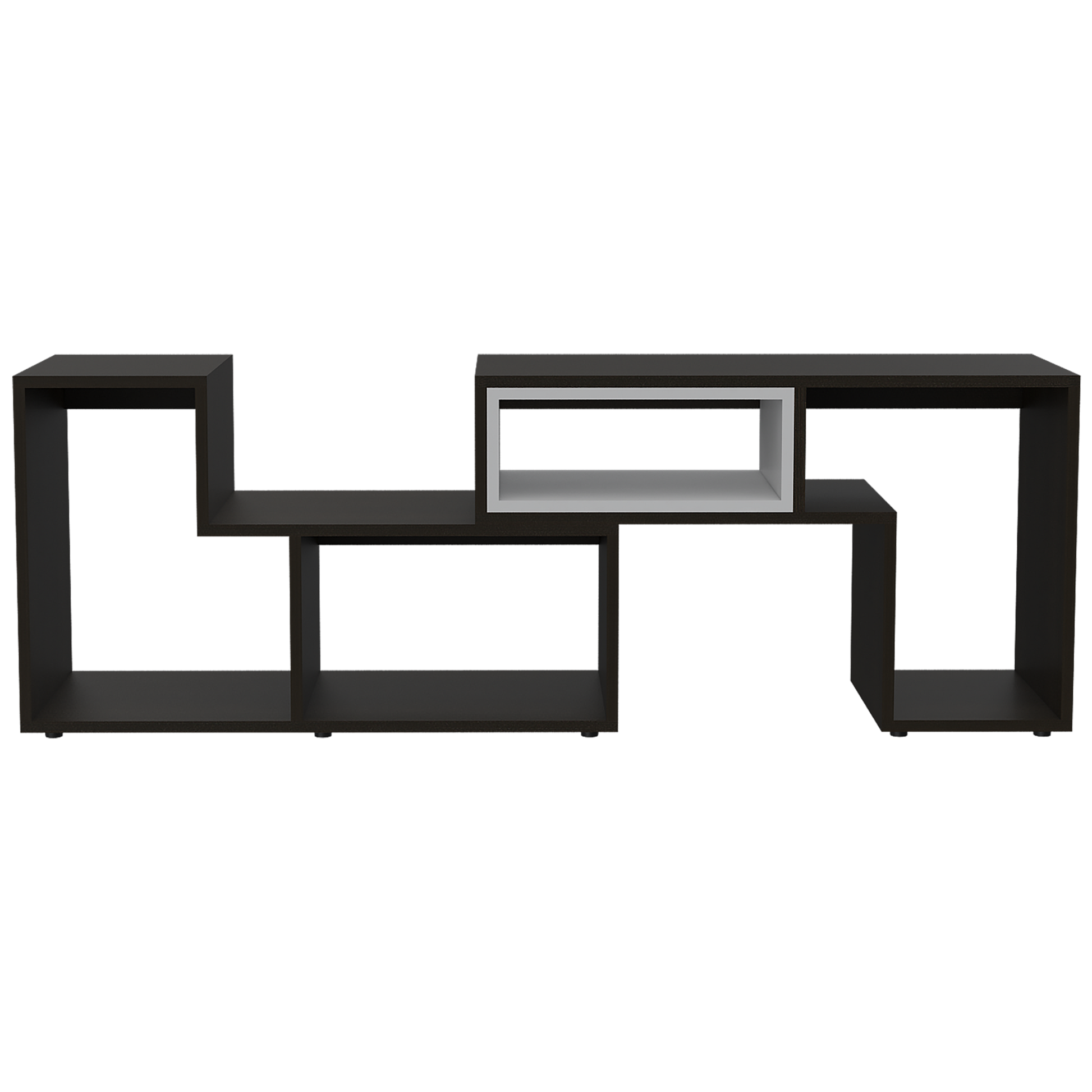 Rack Tv Extensible Zembrano Rta Wengue + Blanco