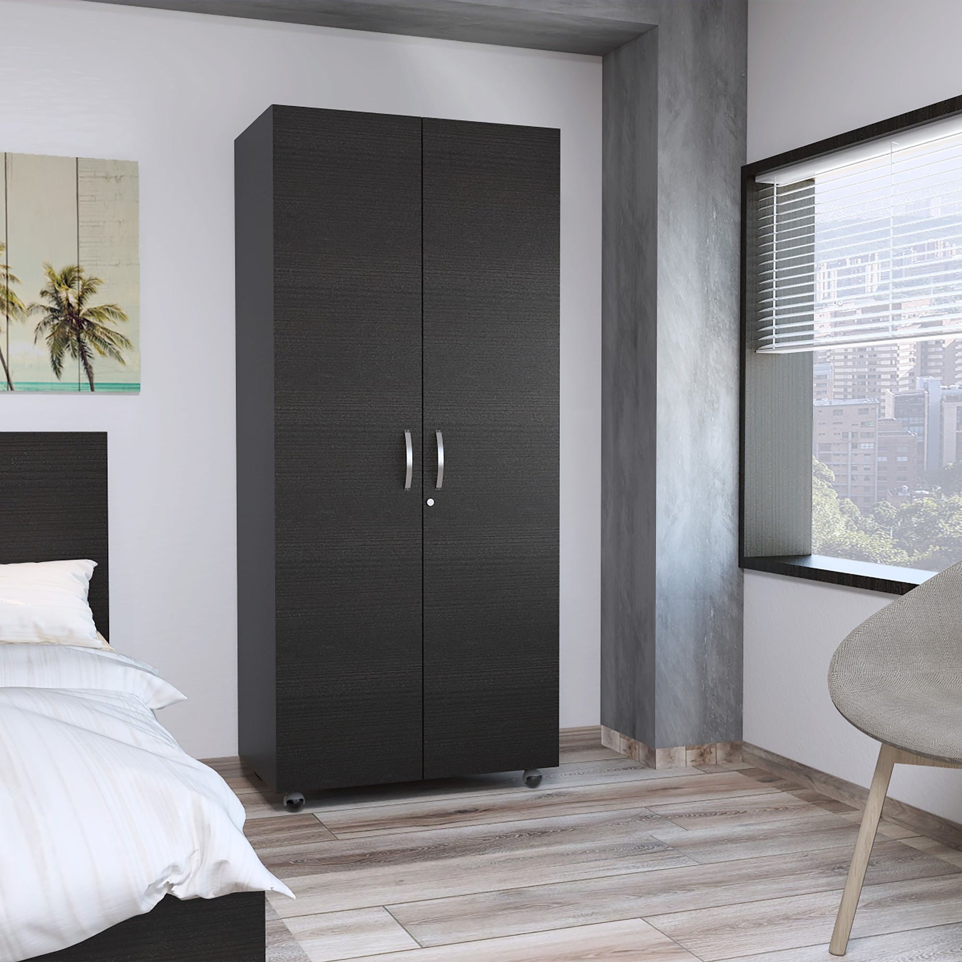 Ropero Hogar Basic 180 X 80 X 48 Rta Wengue