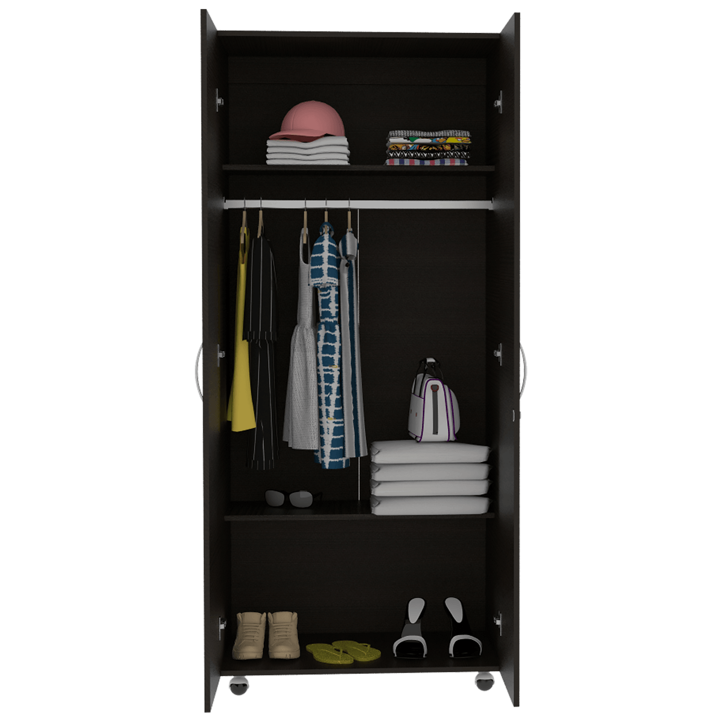Ropero Hogar Basic 180 X 80 X 48 Rta Wengue