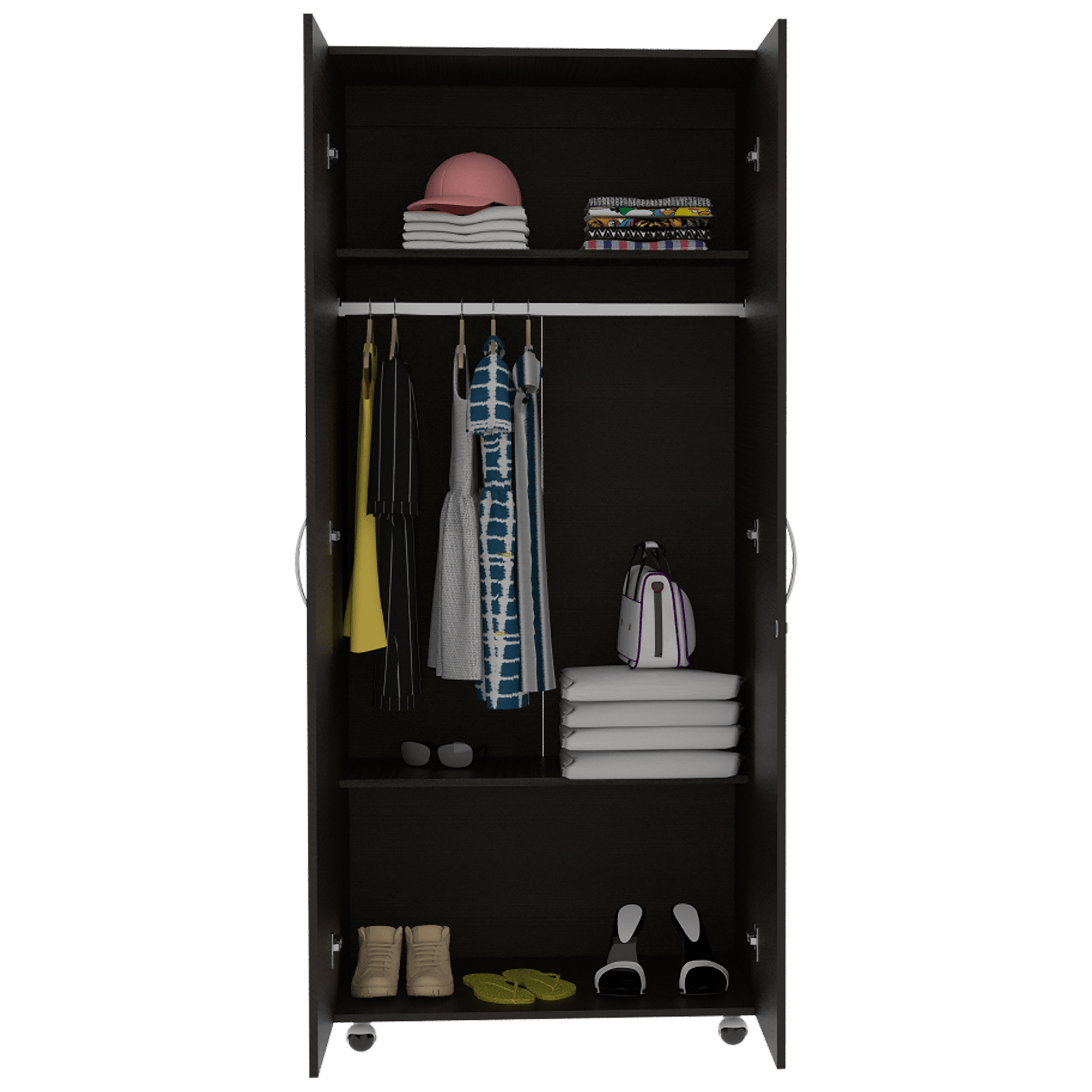 Ropero Hogar Basic 180 X 80 X 48 Rta Wengue