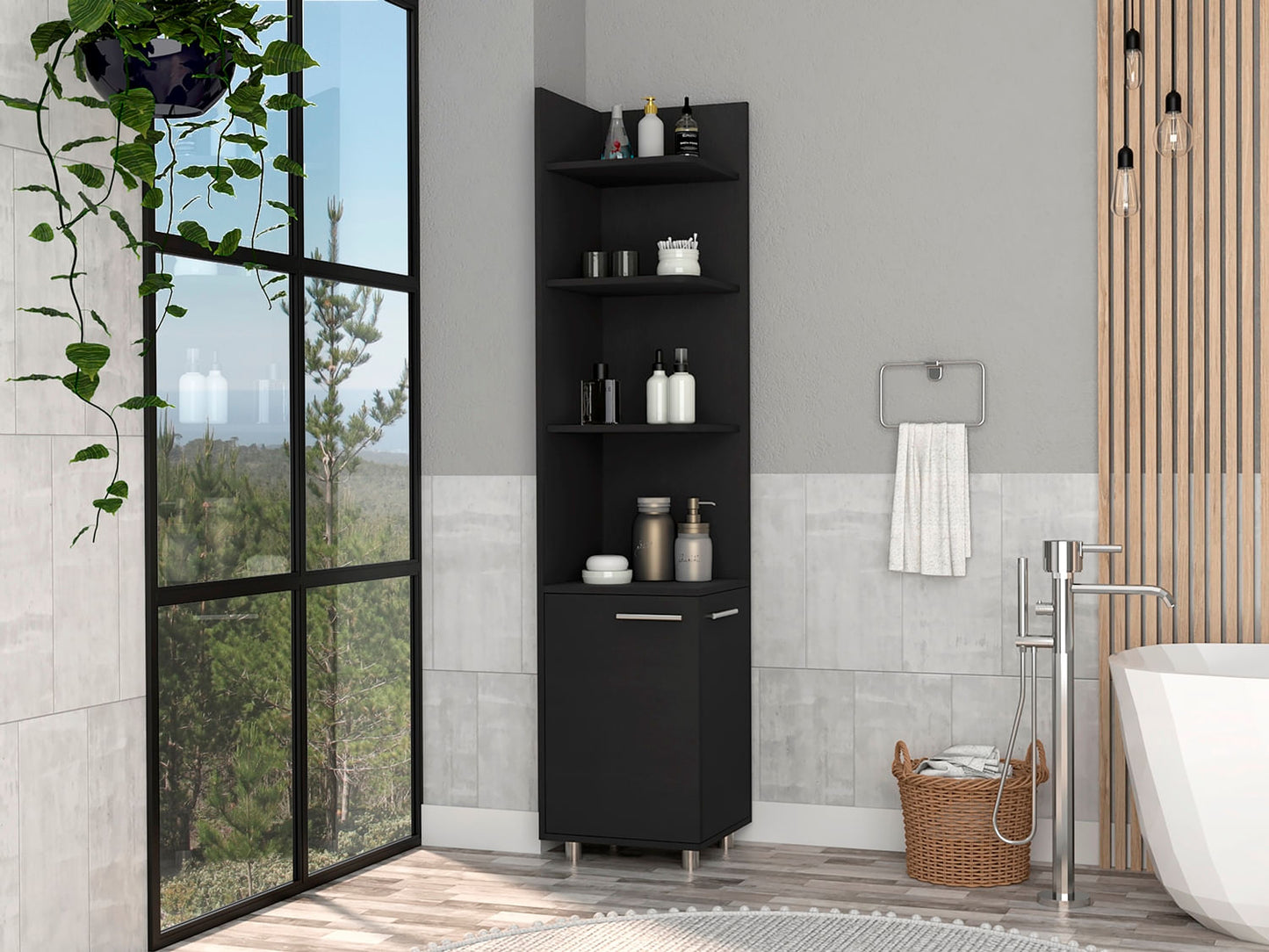 Rack De Baño Esquinero Hd Rta Wengue