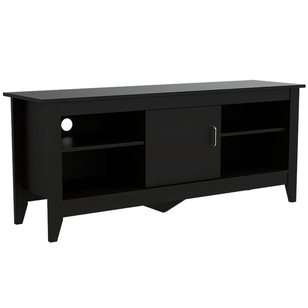 Rack Essential Tv 65 Con Puerta Wengue