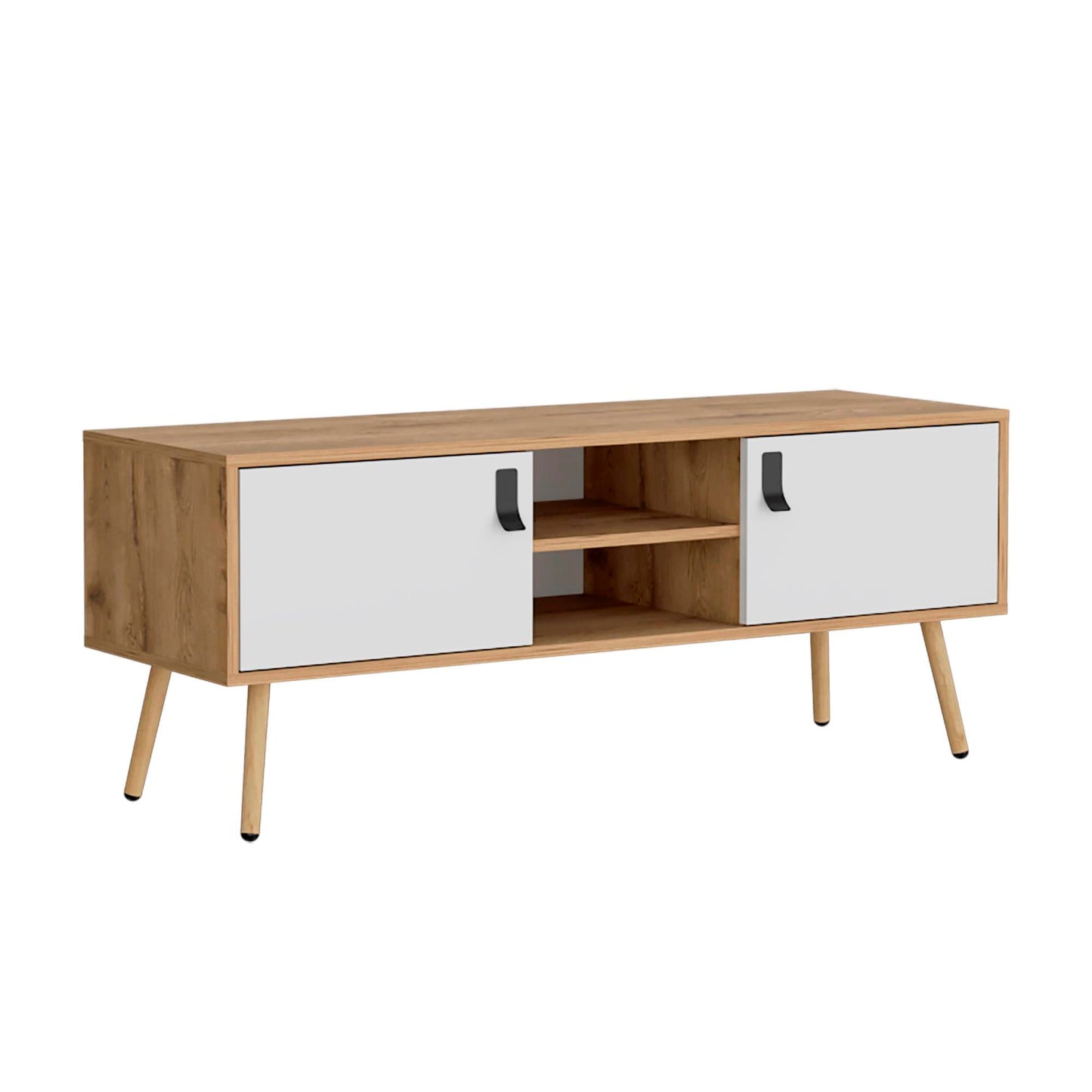 Rack Para Tv 50'' 121 X 48 Huna Rta Macadamia Blanco