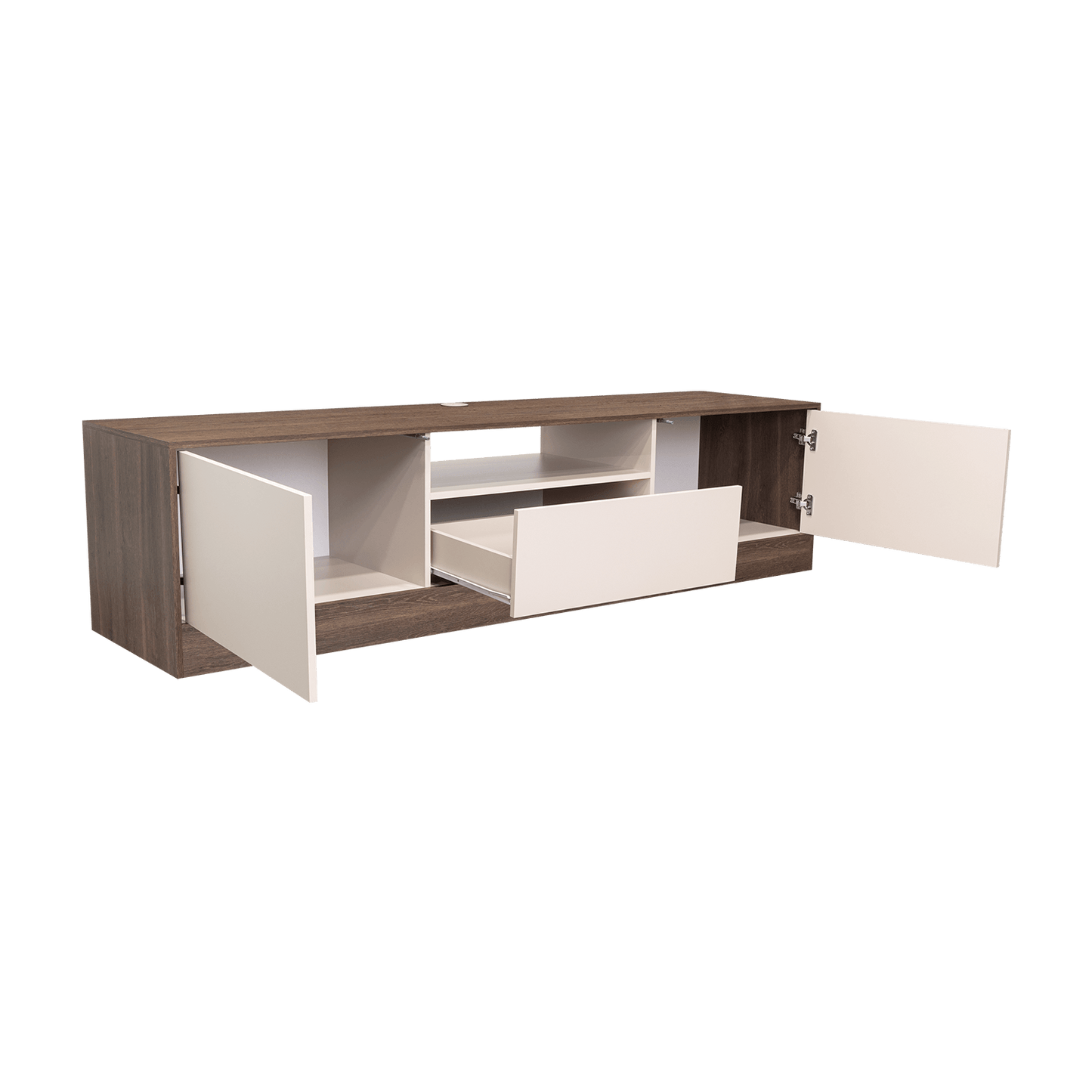Rack Para Tv Niles 506X200X50 Rta Milan + Capri