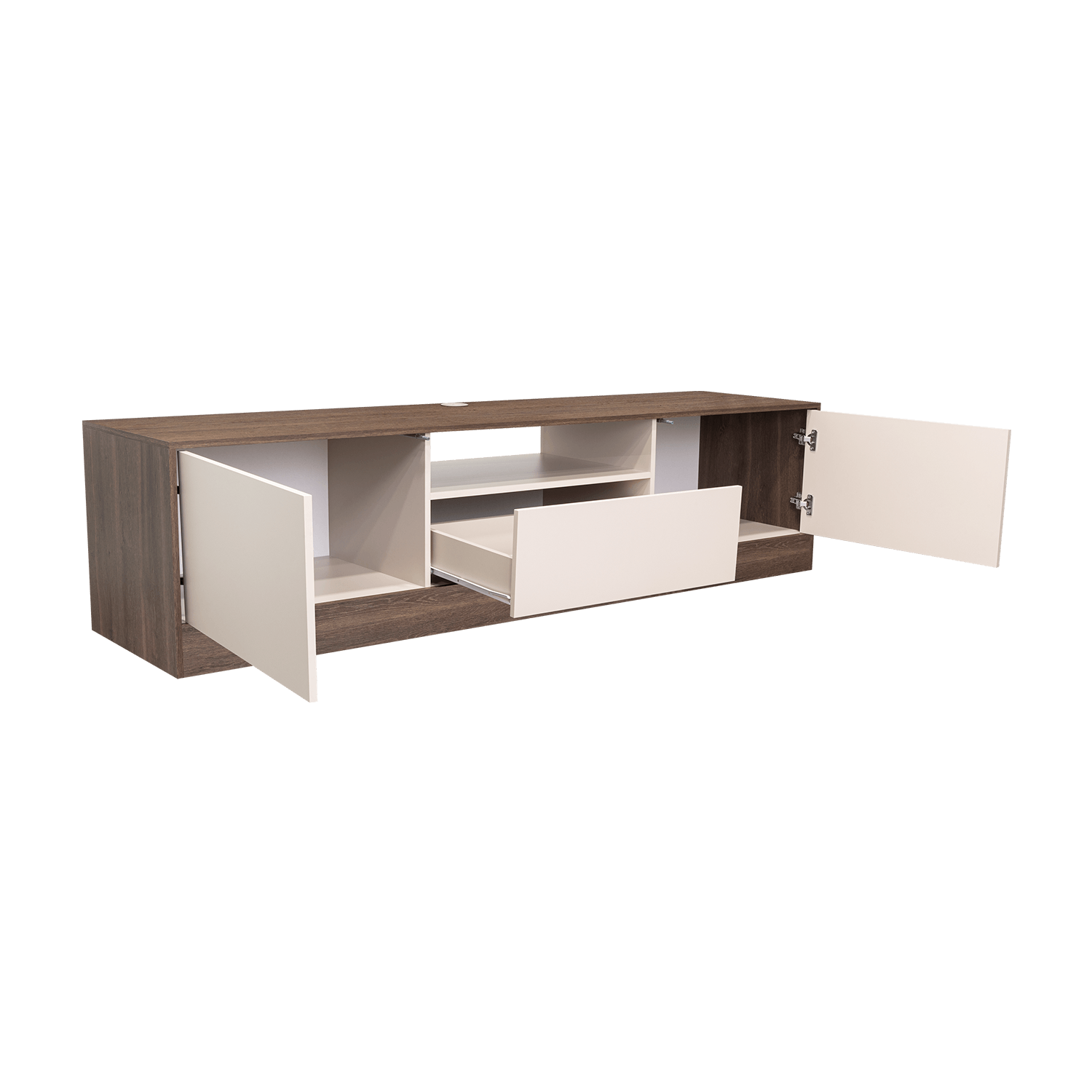 Rack Para Tv Niles 506X200X50 Rta Milan + Capri
