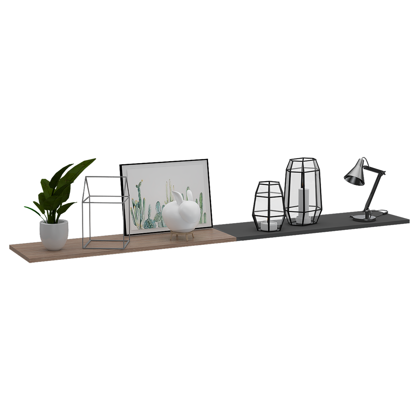 Repisa Wall Z 160X25 Vassel Rta Meiel Plomo