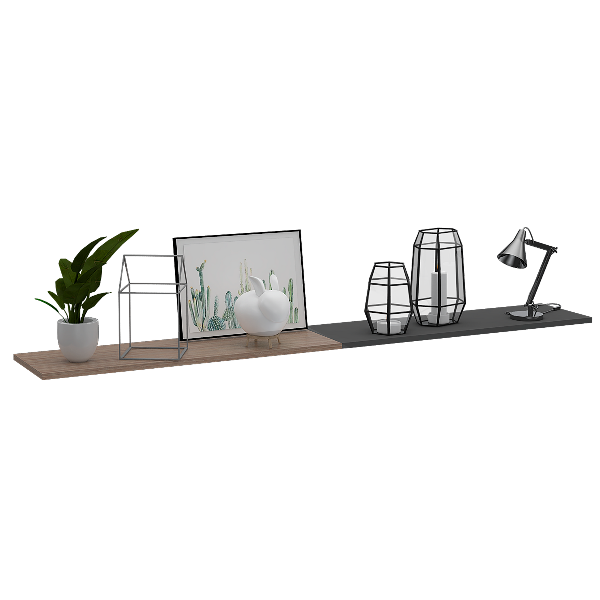 Repisa Wall Z 160X25 Vassel Rta Meiel Plomo