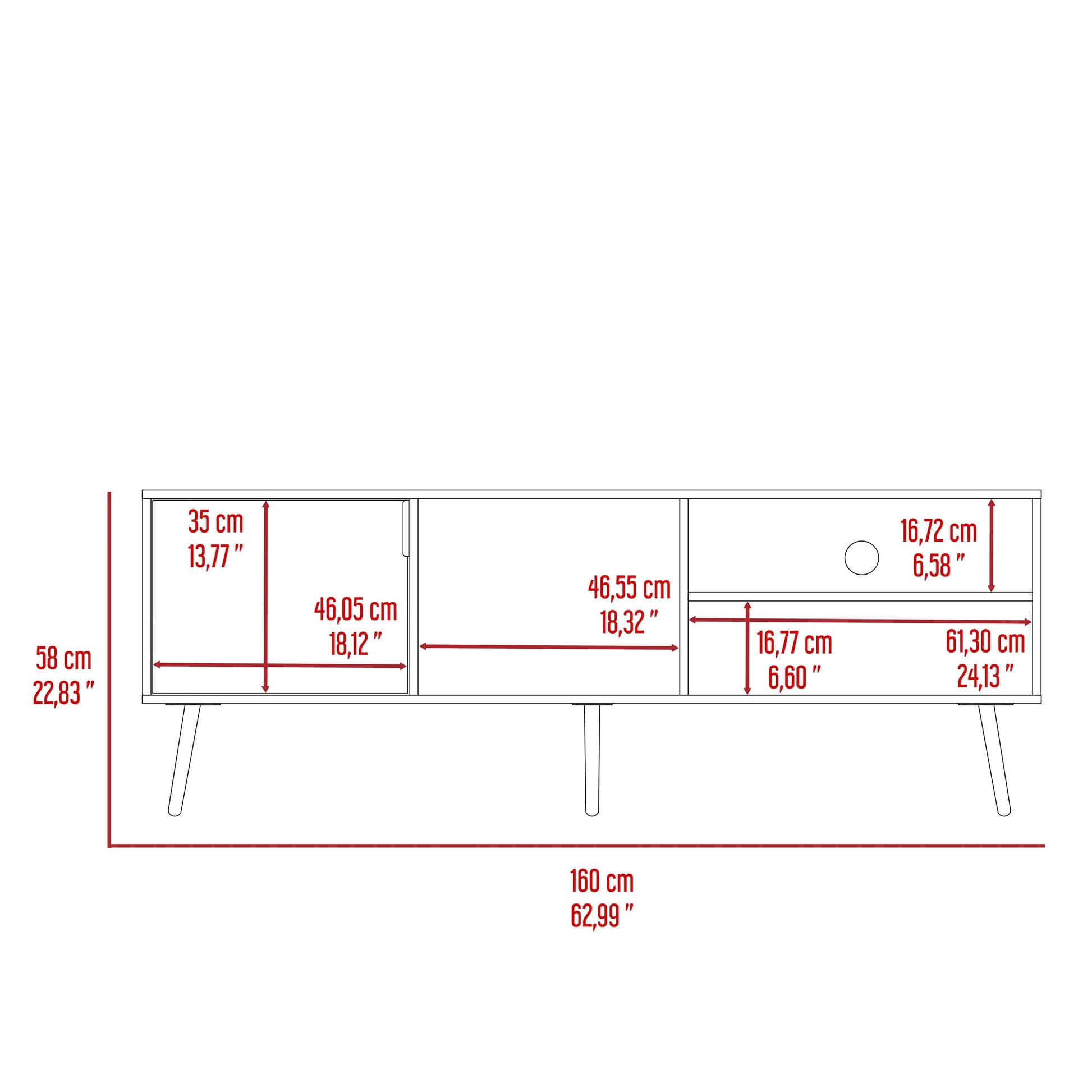 Rack Para Tv 65'' Vulcan 58X160 Rta Capri