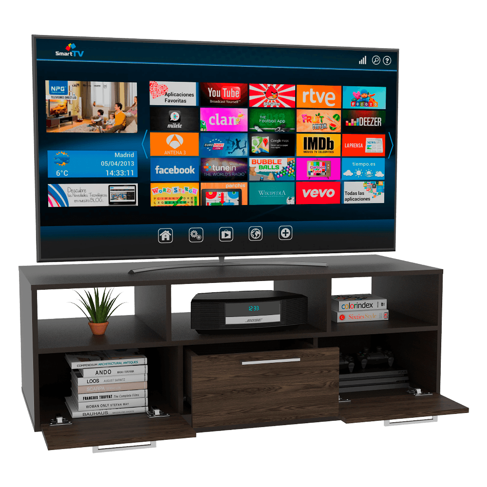 Rack Para Tv 58'' Wema Rta Wengue Milan