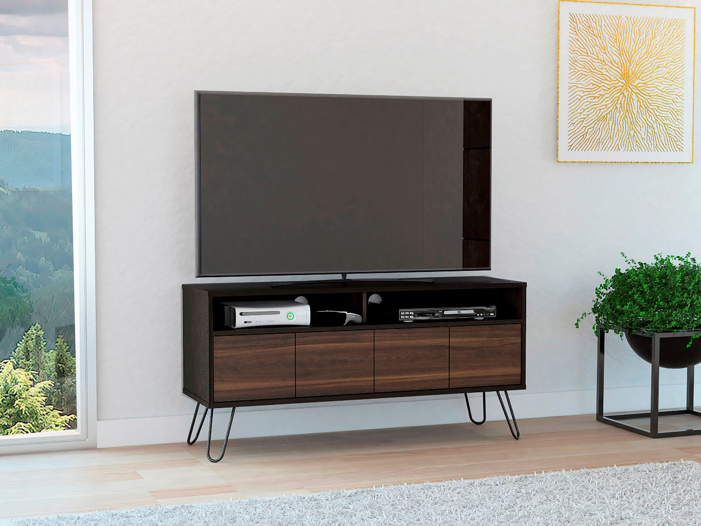 Rack Tv Vassel Rta Wengue-Nogal