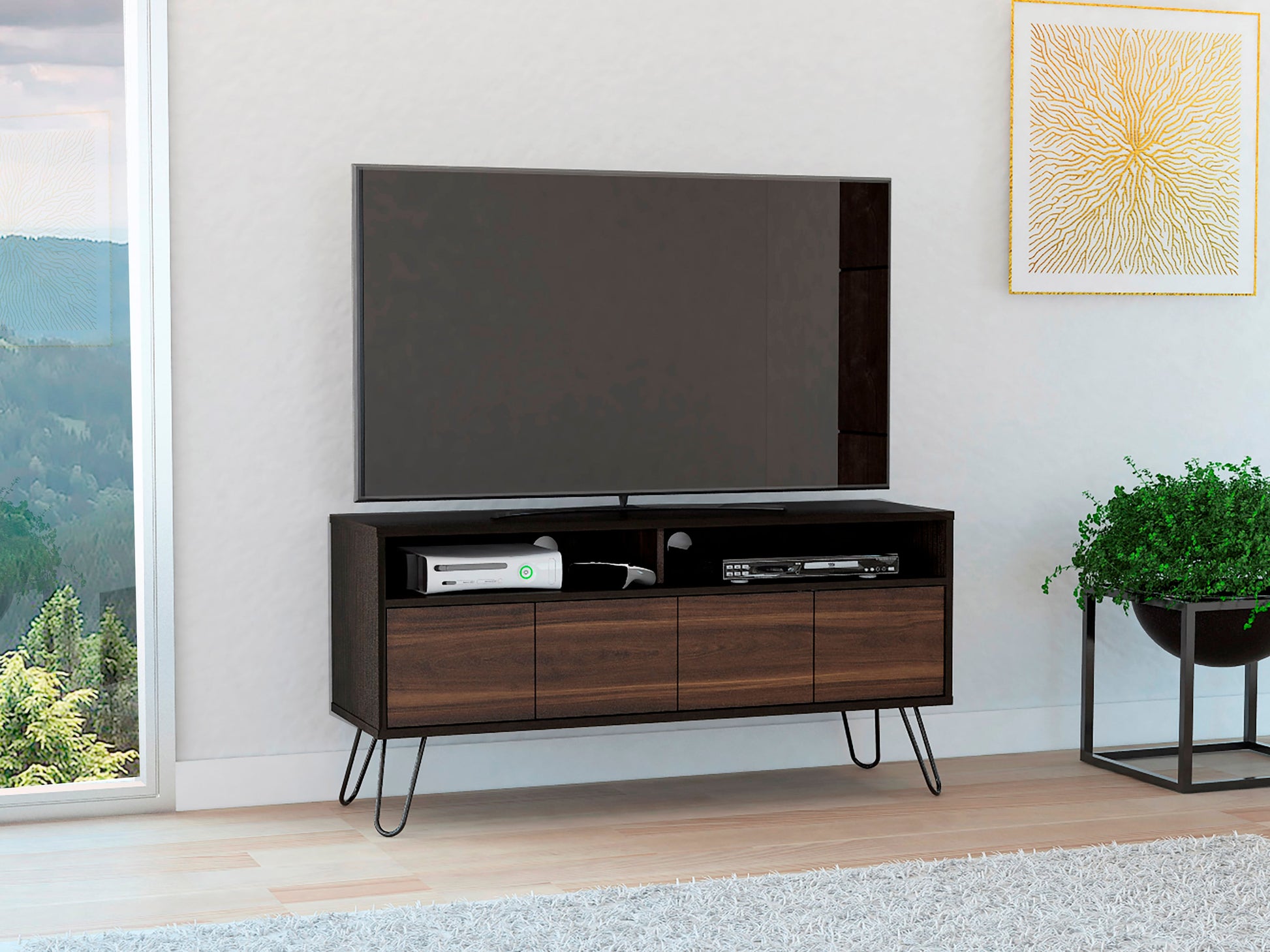 Rack Tv Vassel Rta Wengue-Nogal