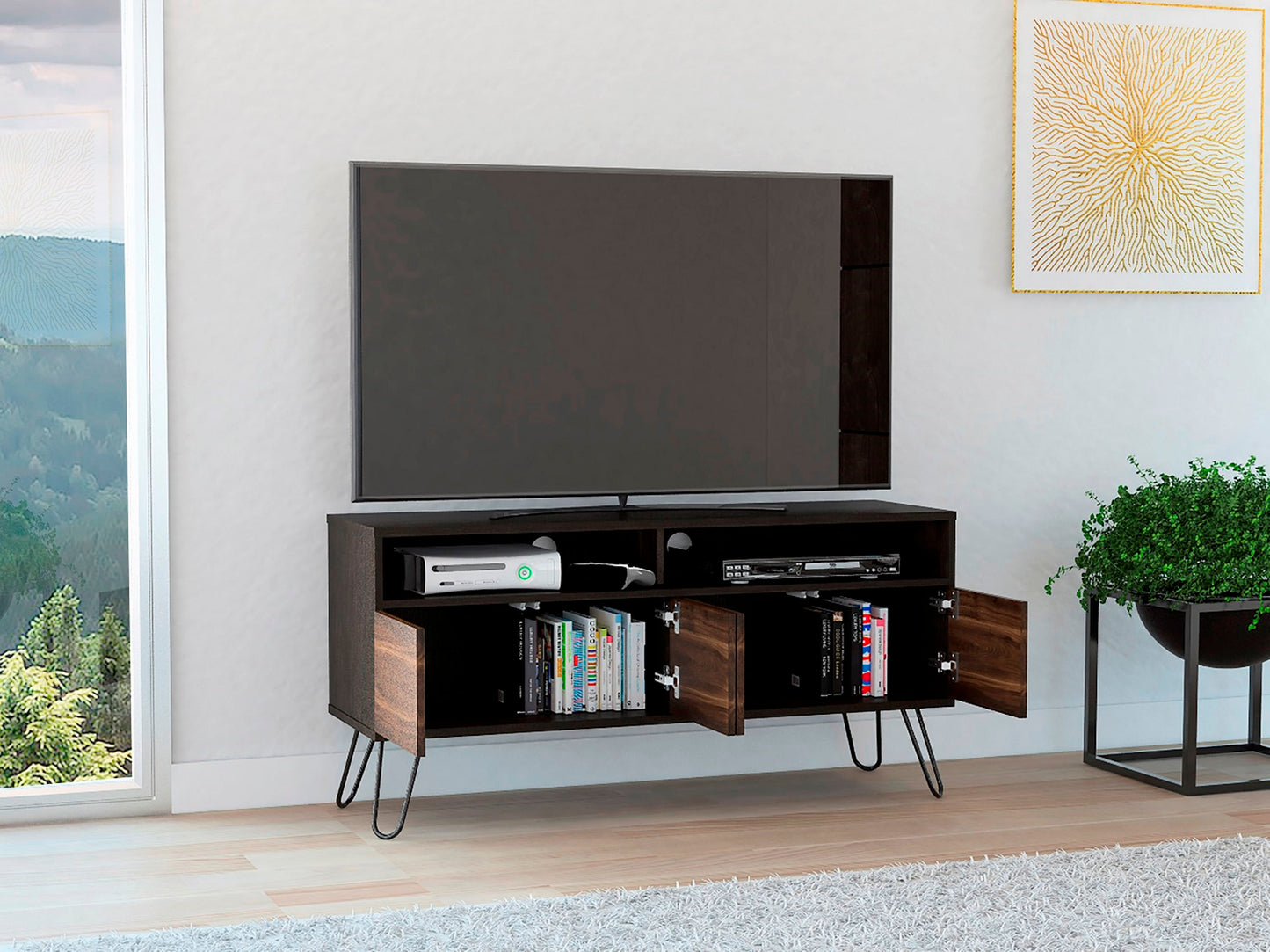 Rack Tv Vassel Rta Wengue-Nogal