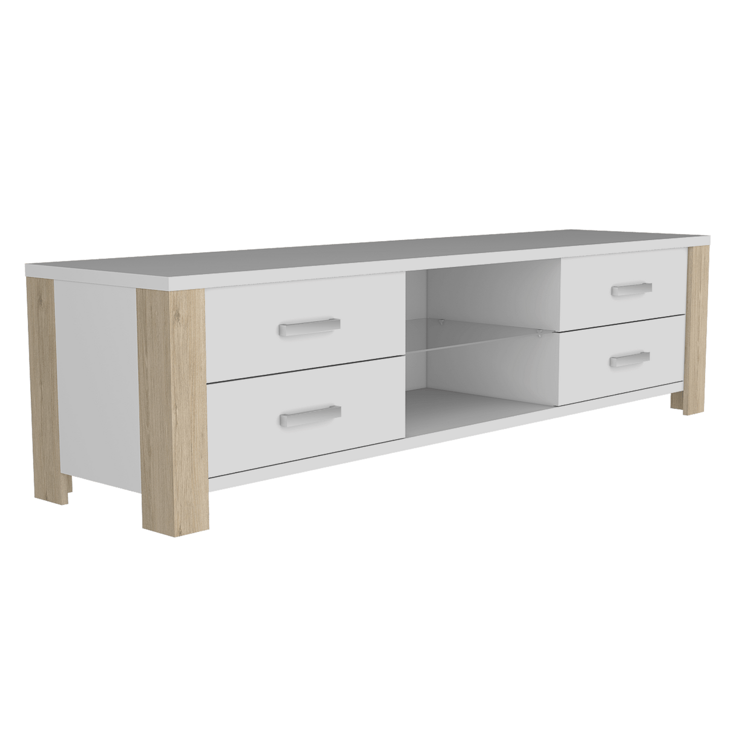 Rack Para Tv Athina Blanco+Rovere
