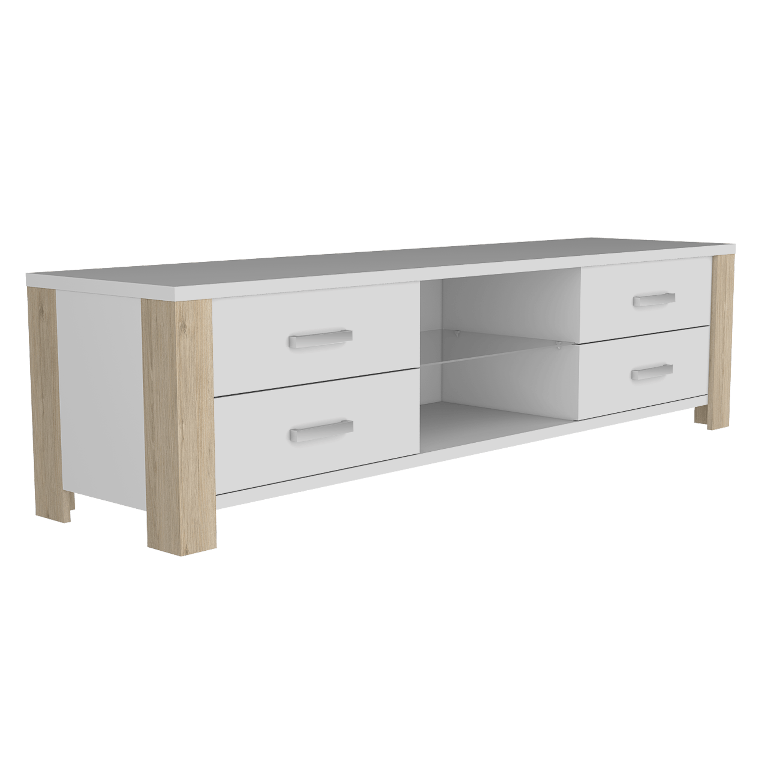 Rack Para Tv Athina Blanco+Rovere
