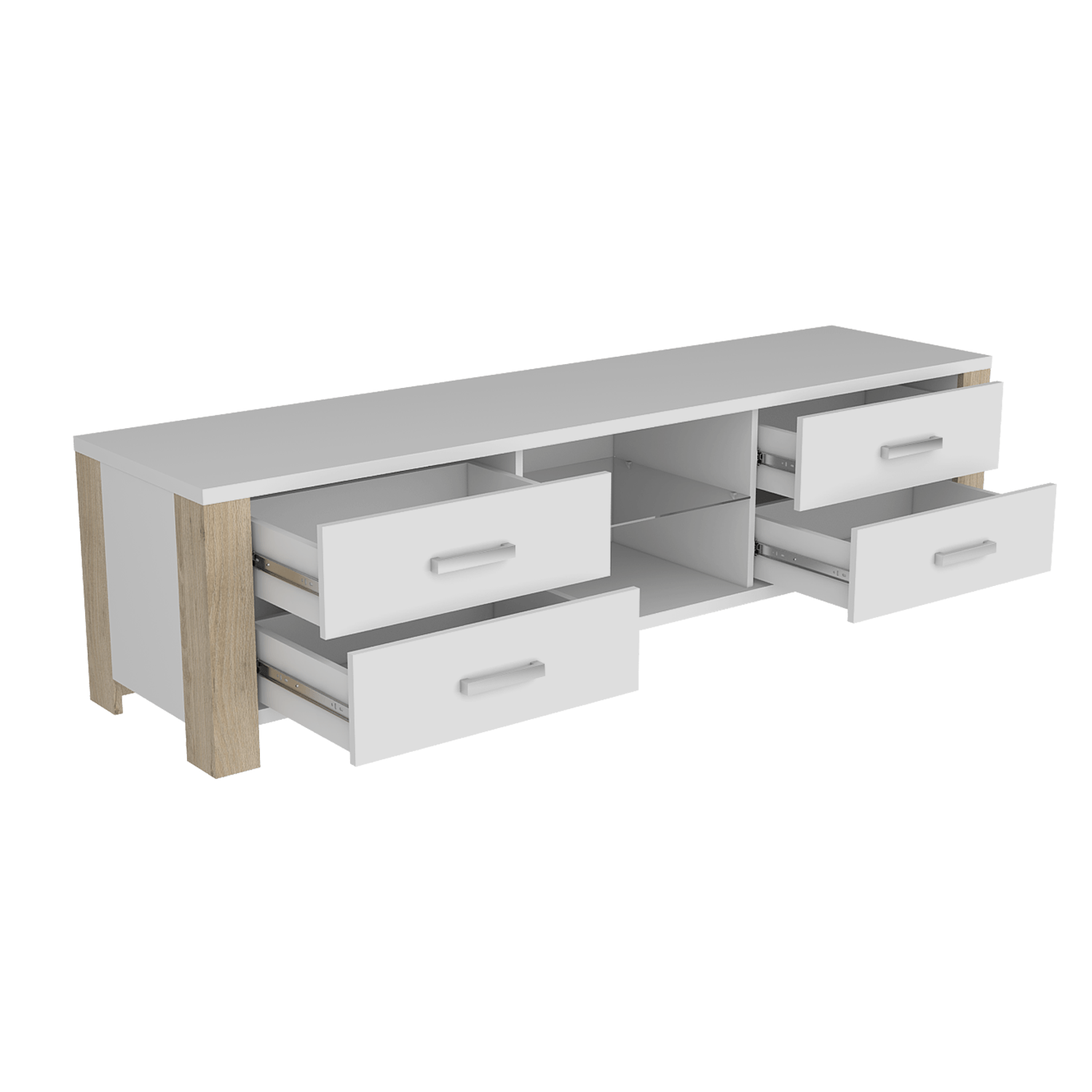 Rack Para Tv Athina Blanco+Rovere