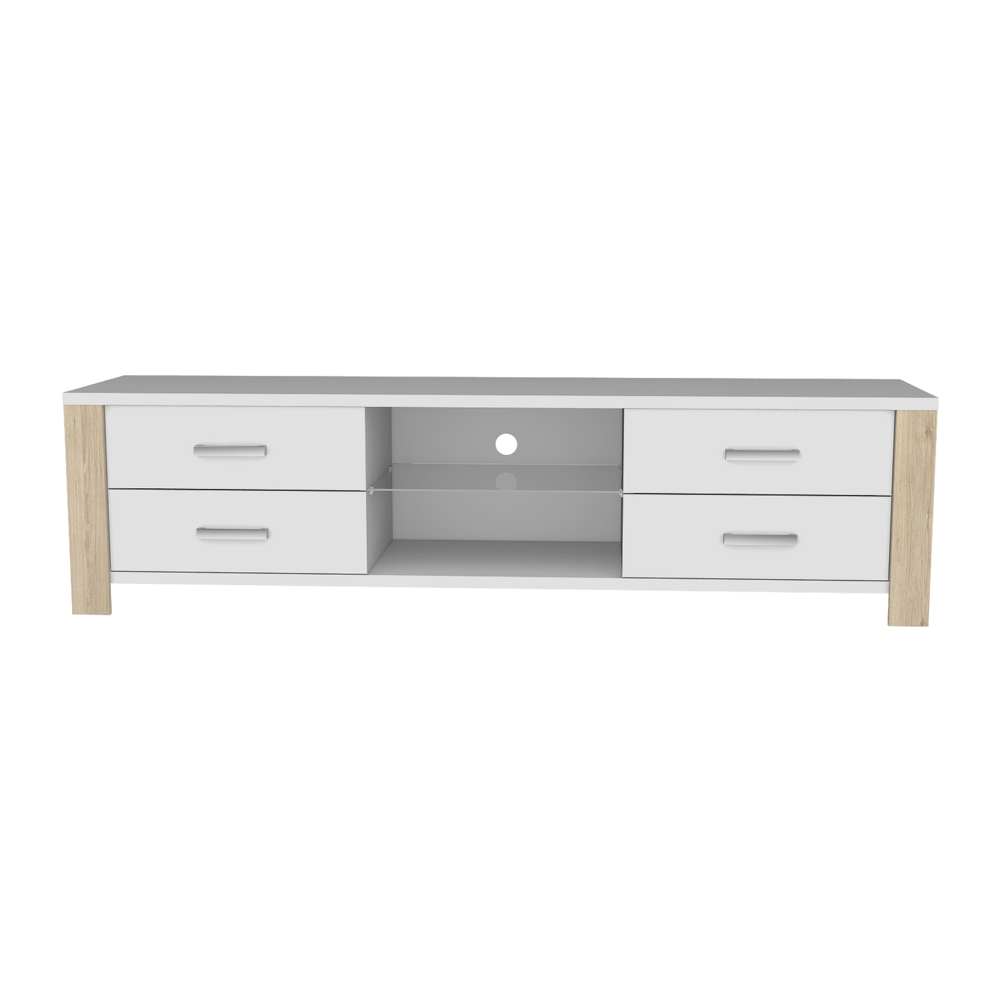 Rack Para Tv Athina Blanco+Rovere