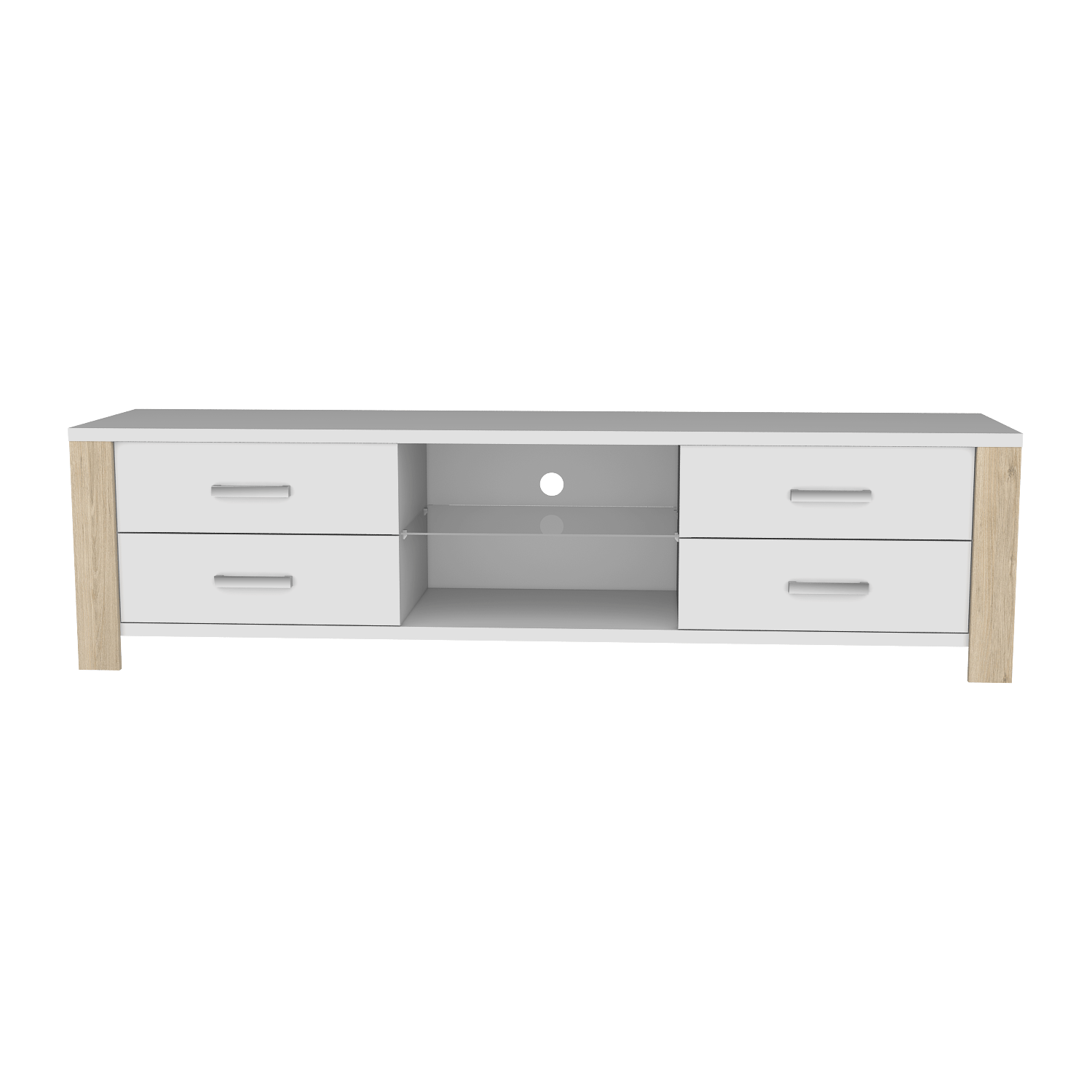 Rack Para Tv Athina Blanco+Rovere