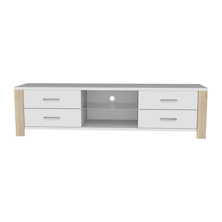 Rack Para Tv Athina Blanco+Rovere