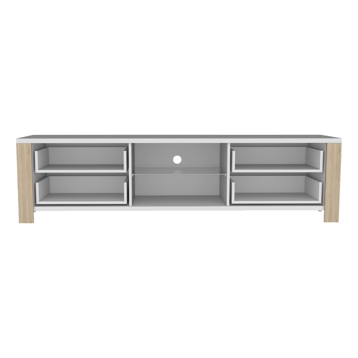 Rack Para Tv Athina Blanco+Rovere