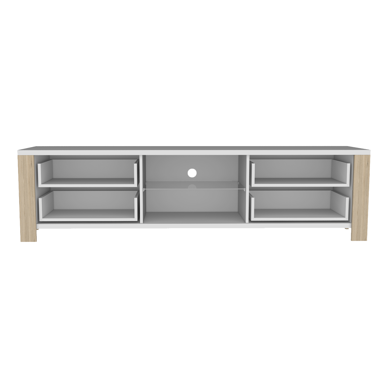 Rack Para Tv Athina Blanco+Rovere