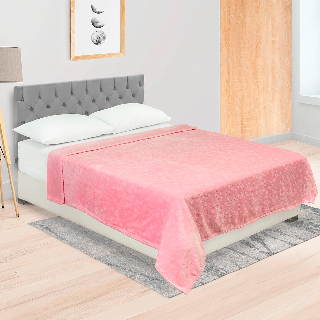 Cobija Comfortsoft Rosado Estrellas Suave
