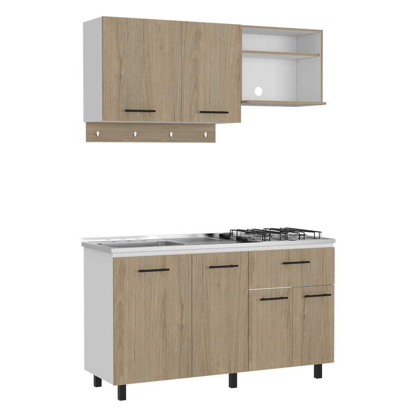 Cocina 150 Alani Rta Blanco-Rovere