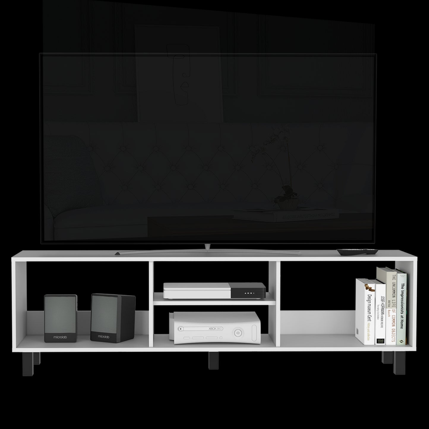 Rack Para Tv Tunez 160 Rta Blanco Marquez