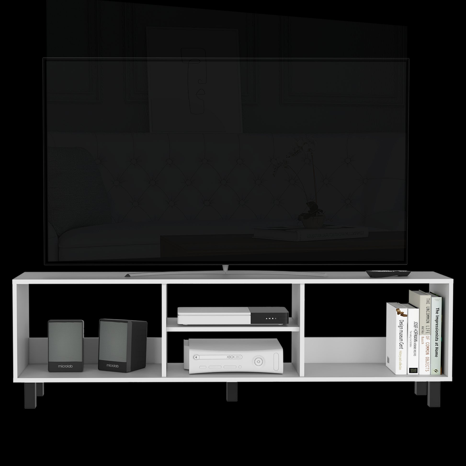 Rack Para Tv Tunez 160 Rta Blanco Marquez