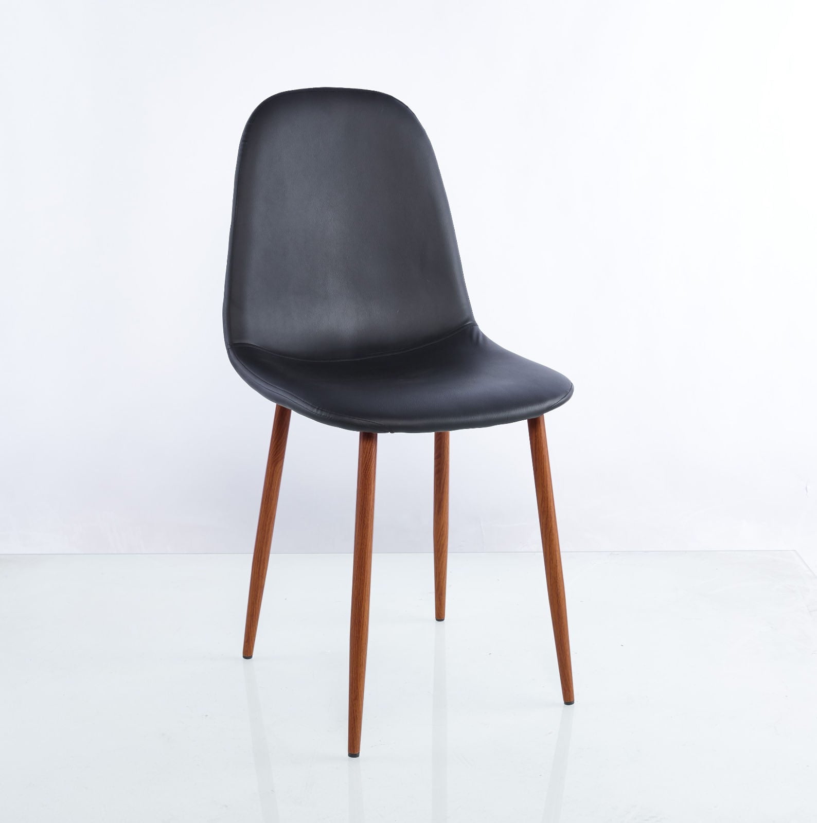 Silla Concept Negra/Café Set X 4 Unidades