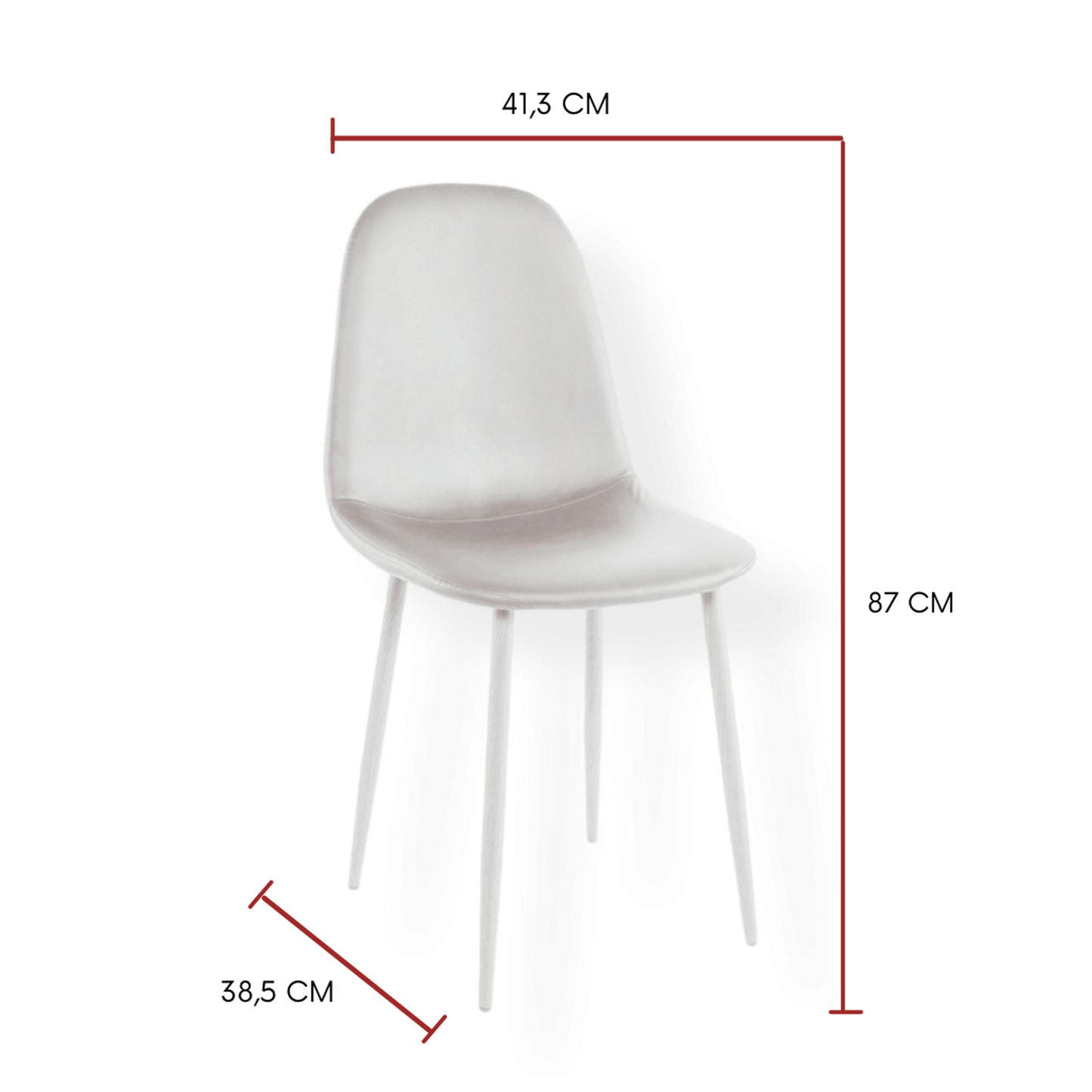 Silla Concept Café Oscuro/Claro Set X 4 Unidades
