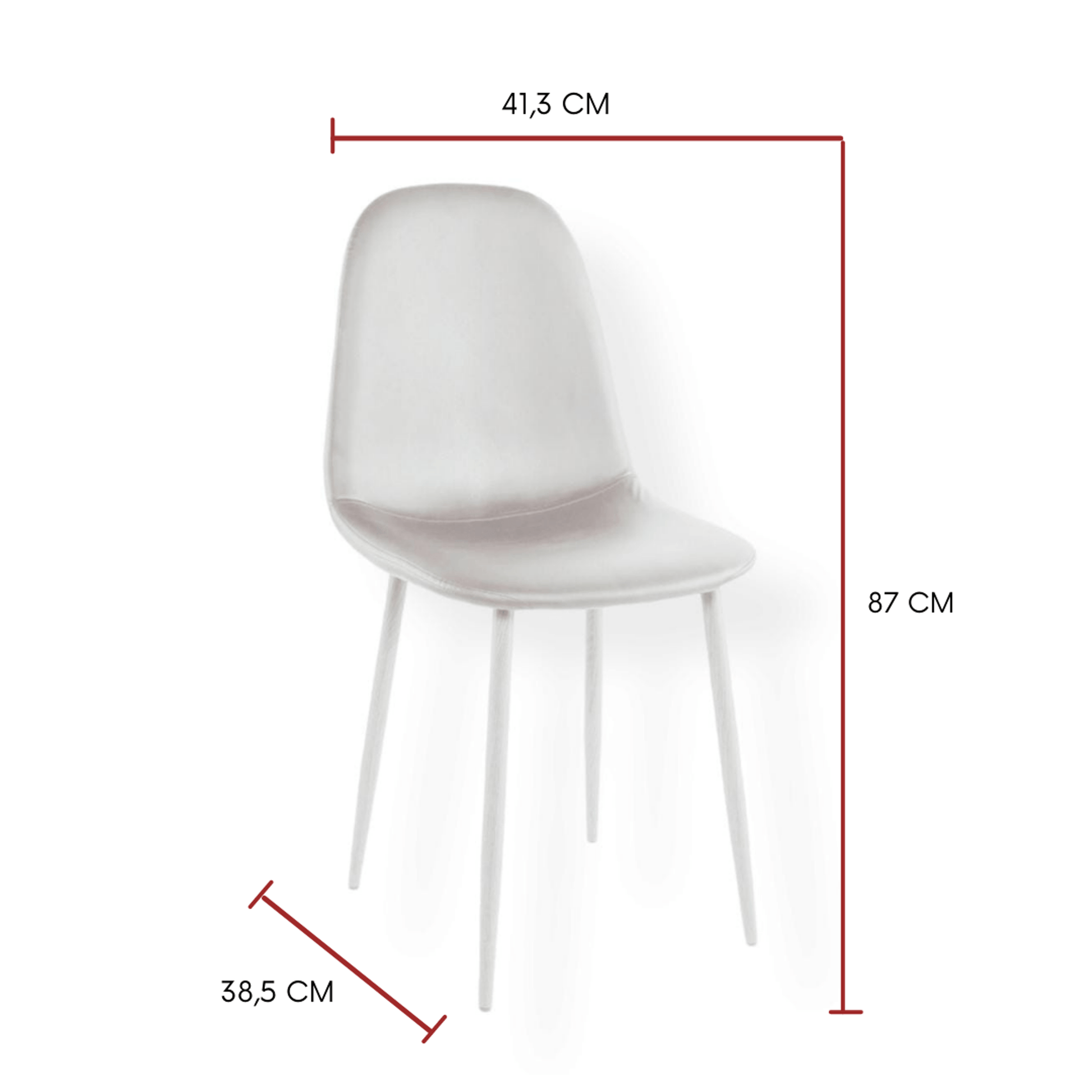Silla Concept Café Claro/Oscuro Set X 4 Unidades